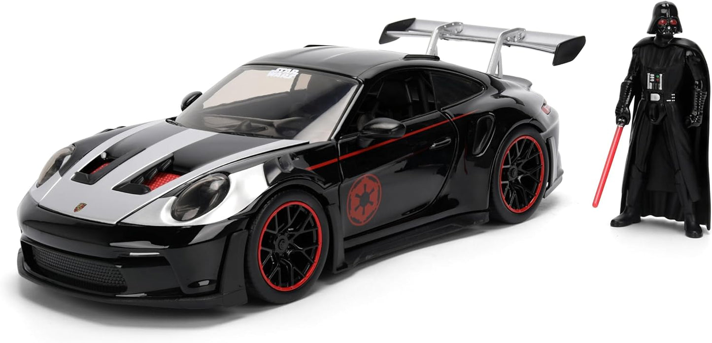 Jada Star Wars Darth Vader 1970 Dodge Charger R/T Hollywood Rides Die-Cast Car with Figure 1:24 Scale