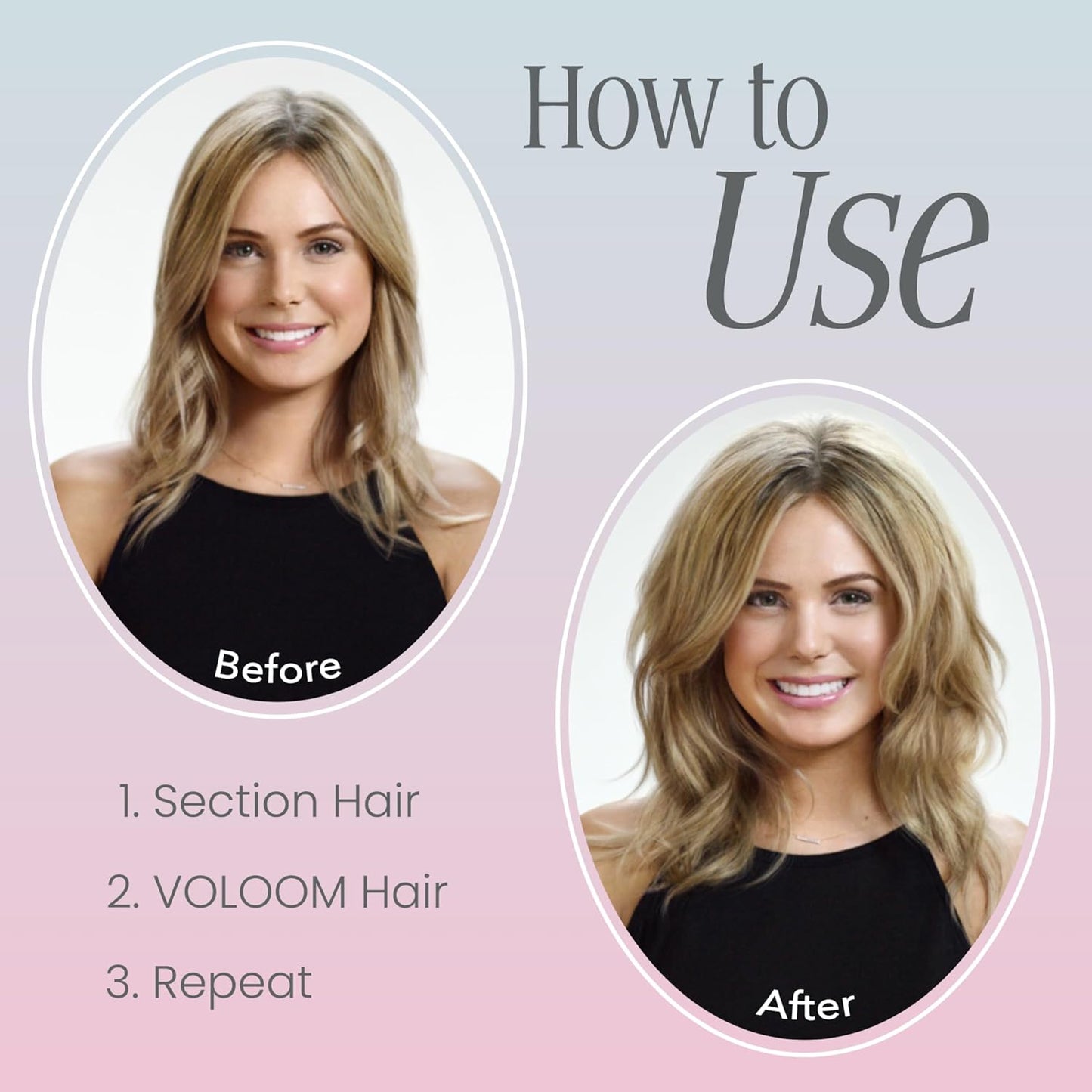 VOLOOM Classic 1-1/2” Inch Professional Volumizing Ceramic Flat Iron - Hair Volumizer & Styling Tool with Adjustable Temp & Auto Shut-Off for Lasting Volume for Thicker Hair - Heat Resistant Case