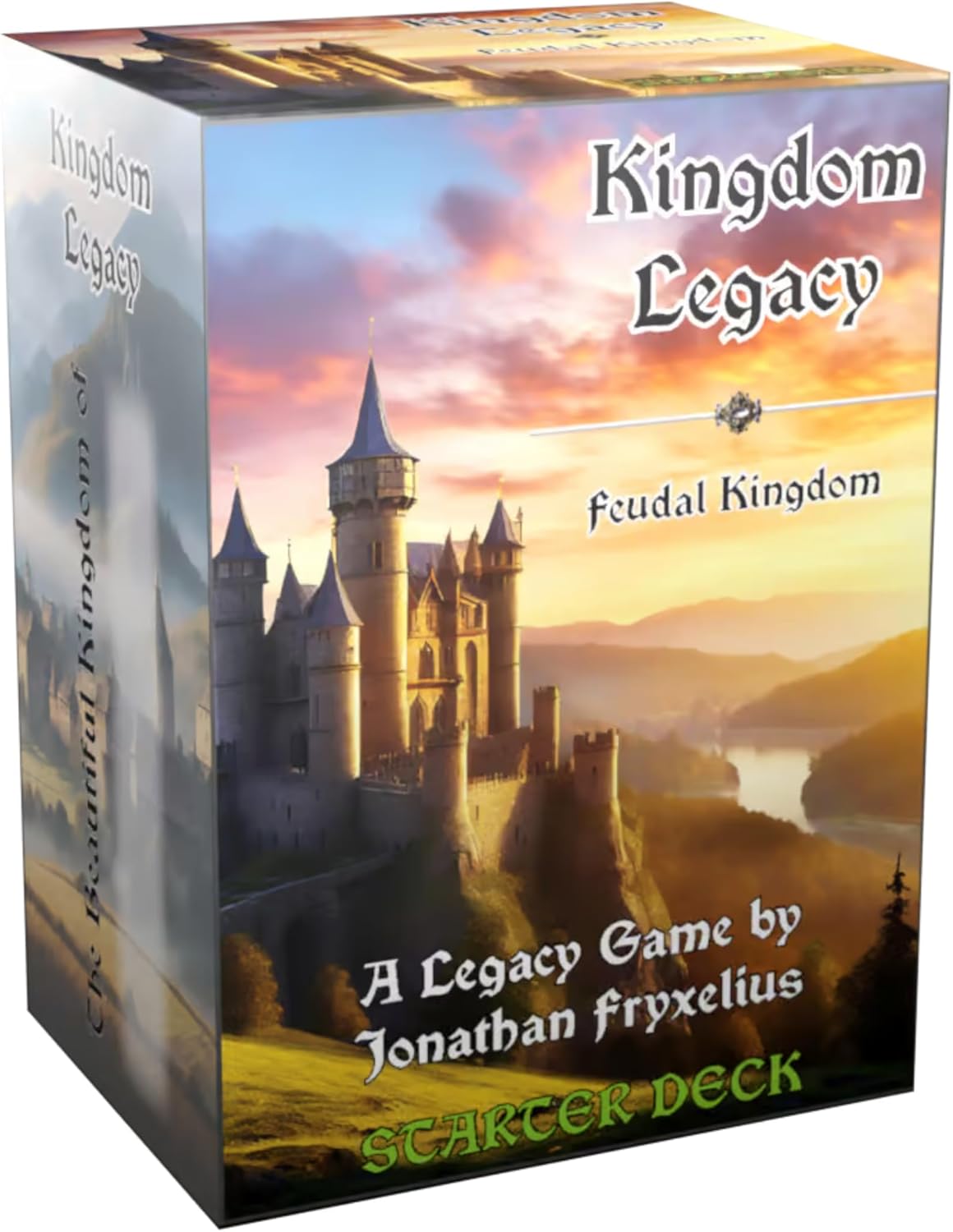 Kingdom Legacy Feudal Kingdom by Fryx Games | Ages 14+ | Narrative Kingdom Building Adventure with Exploration, Card Upgrades, Stickers & Legacy Gameplay