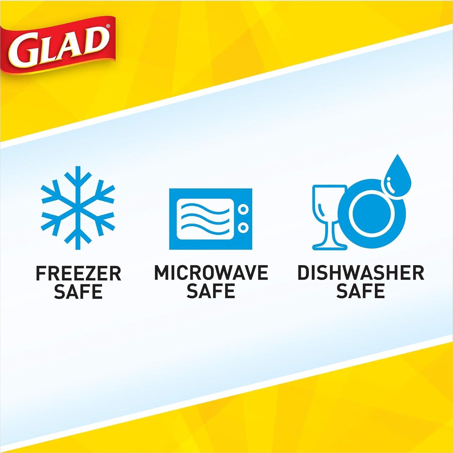 Glad GladWare MatchWare Large Variety Pack Food Storage Containers with Color Coded Lids,No BPA Reusable Plastic for Lunches and Leftovers, Microwave Dishwasher Safe, 20 Count - 40 Piece Set