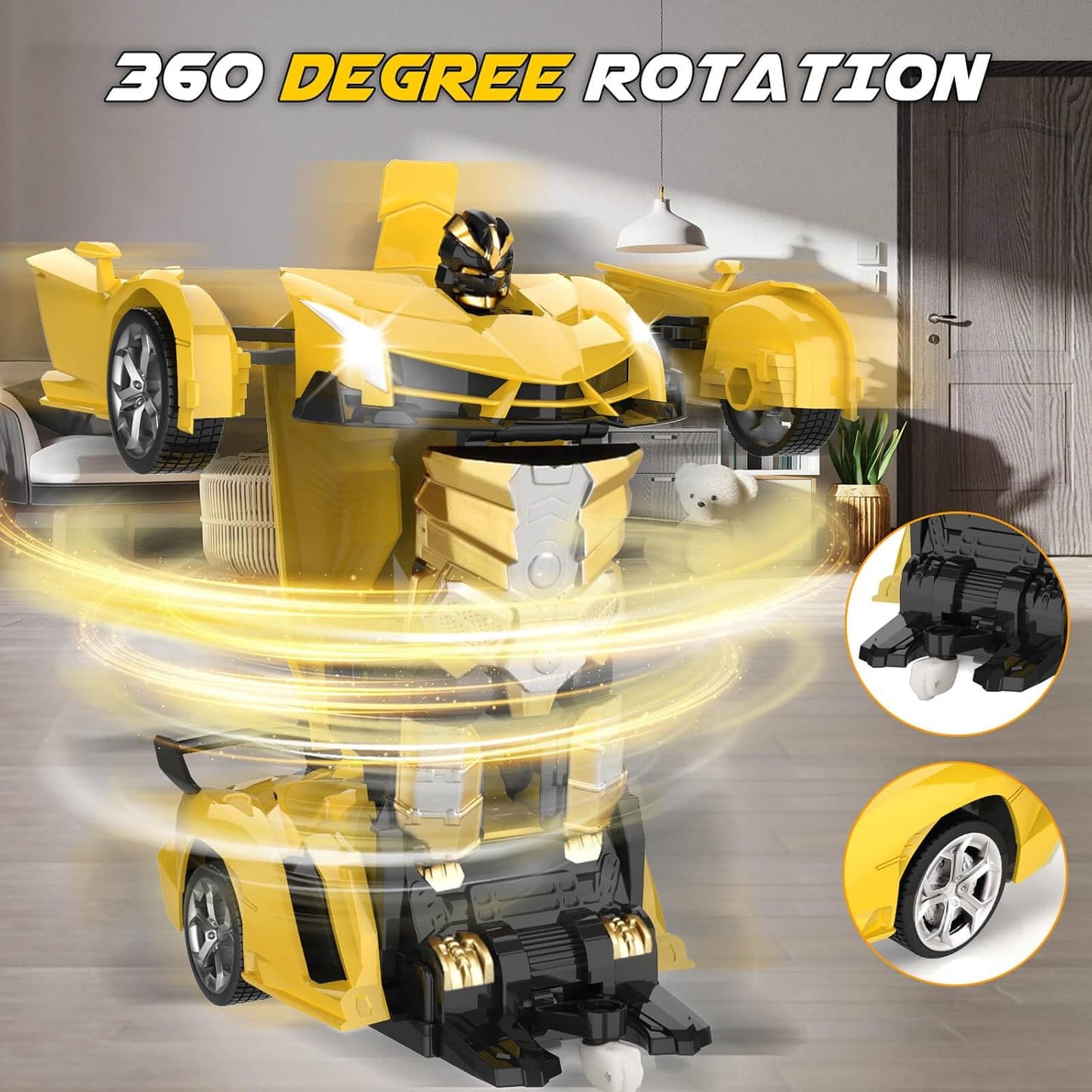 Transform Remote Control Car Toy for Kids 4 5 6 7 8, Remote Control Car for Boys 4-7, Transform Cars for Boys 4-6, Toy Car 5 Year Old Boy, Toys for 3 4 5 6 7 8 9 10 11 12 Years Old Boy