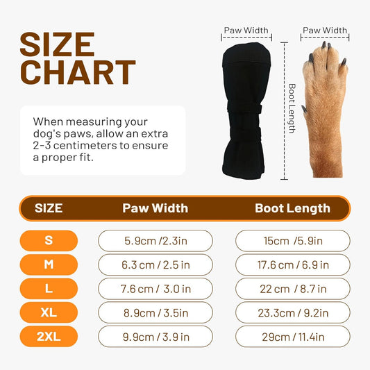 Dog Recovery Boot for Injured Paws - Breathable Dog Shoes with Non-Slip Sole & Self-Adhesive Strap, Dog Bootie to Protect Wounds from Licking, Dirt, and Infection - for Small to Medium Dogs