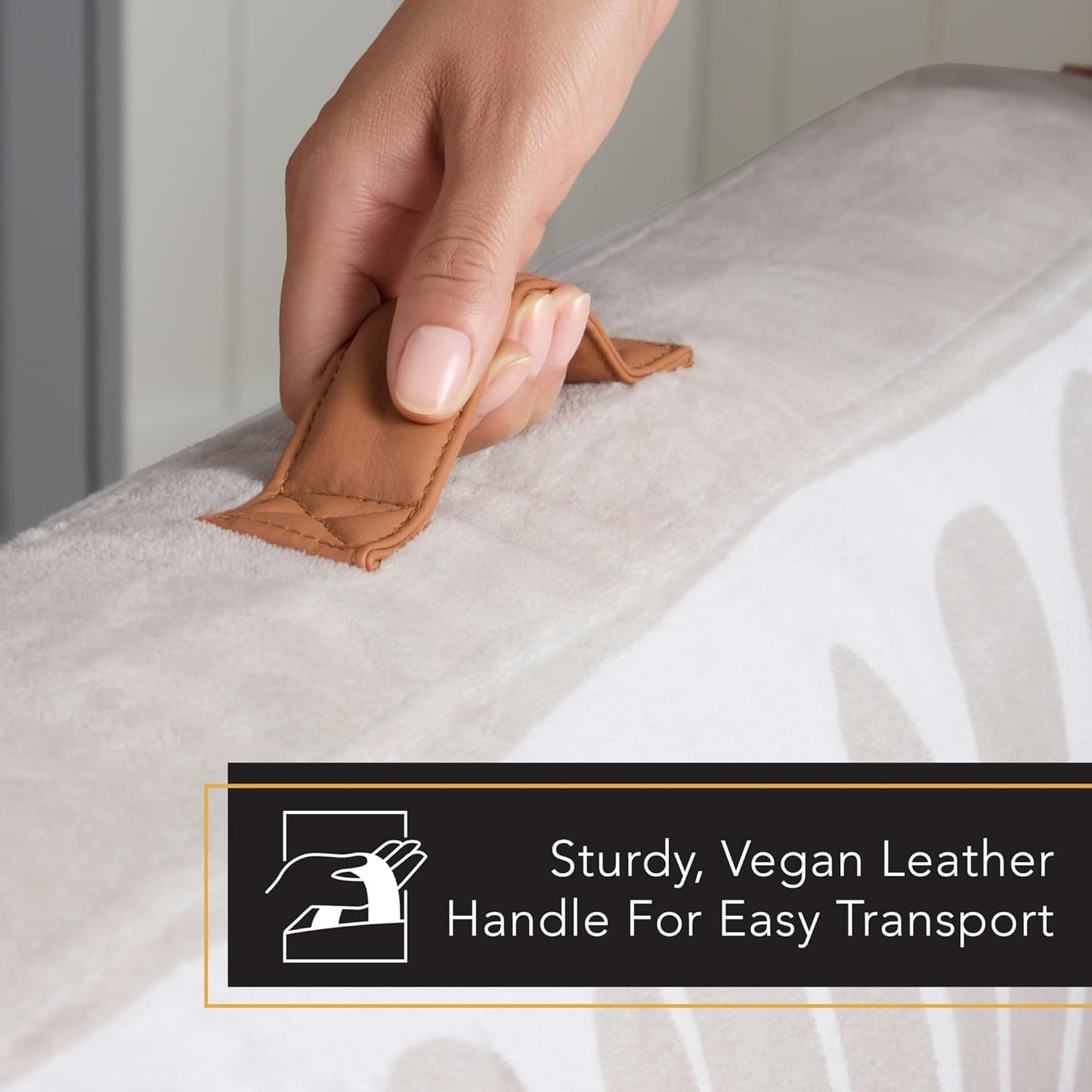 Town & Country Luxe CuddleTown Matisse Everwash® Pillow Pet Bed, Water Repellent Floor Pillow, Machine Washable Cover, Soft & Calming, Taupe, Medium 36"x28"x4"