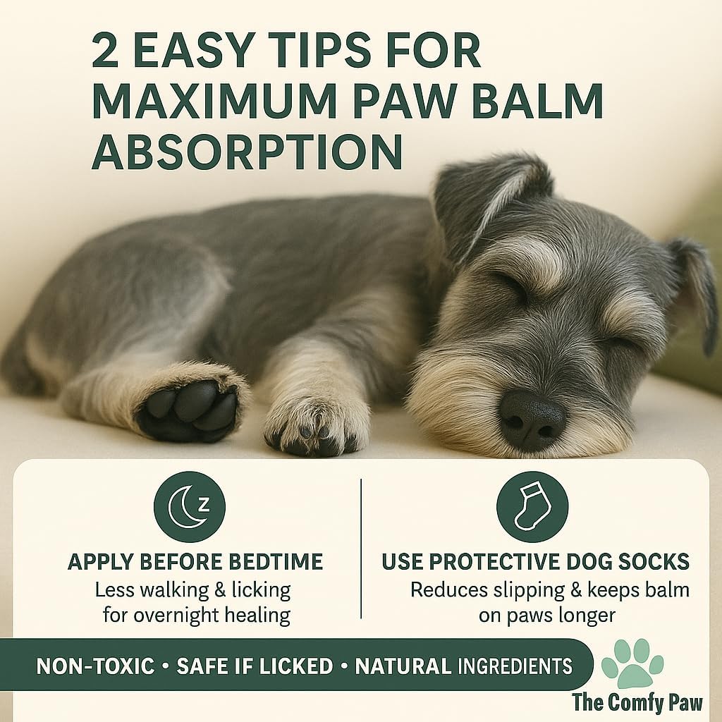 Dog Paw Balm & Moisturizer - with Gentle Extra Soft Microfiber Paw Pad Towel – Scent-Free, Lick-Safe Natural Repair Healer for Cracked Paws and Nose - Made in USA │ Year-Round Pad Protection