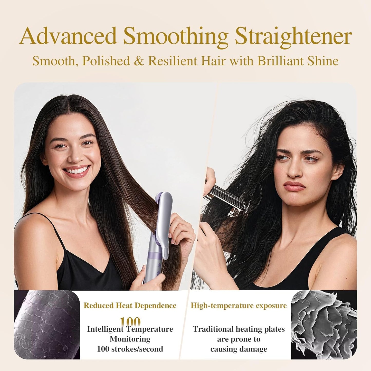 5 in 1 Hot Air Styler- 110,000 RPM Ionic Straighter, High Speed Hair Dryer, Volumizer & Auto-Wrap Curlers, Frizz-Free Styling Tool, Hair Styler Gift Set with Travel Bag