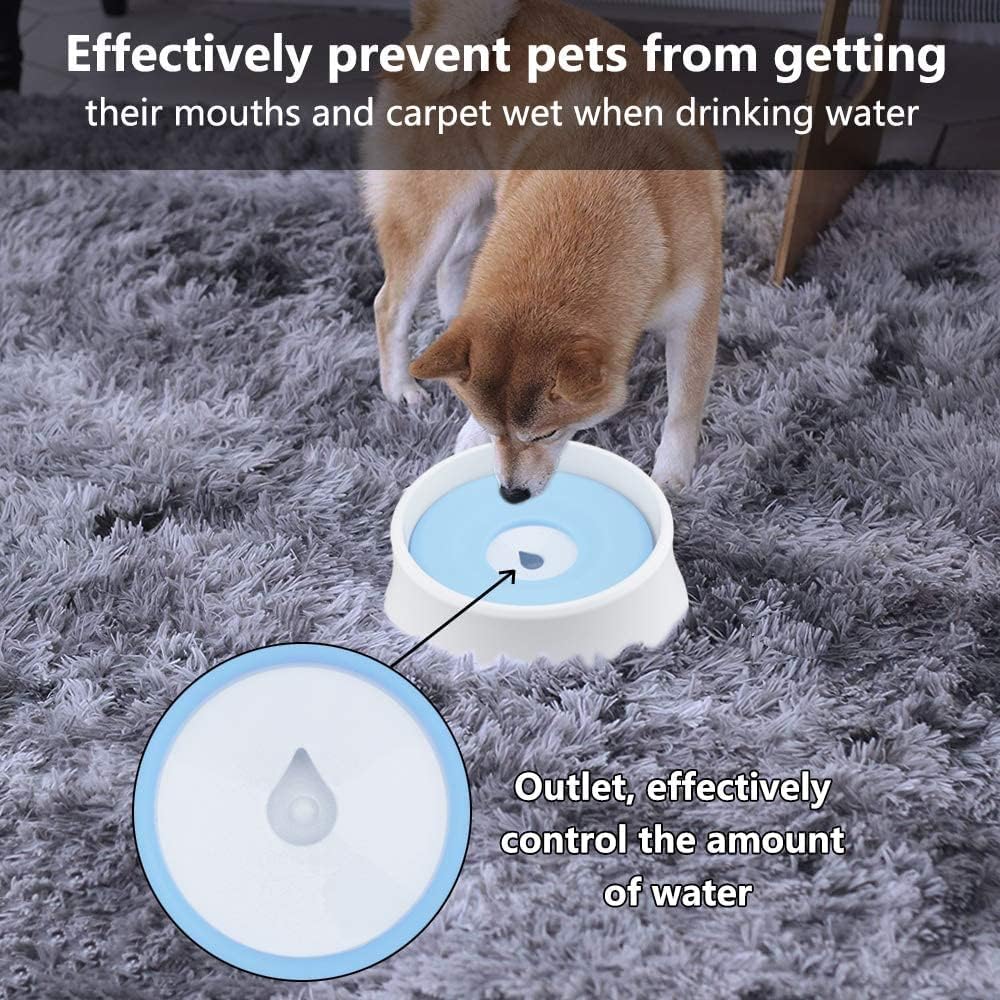 Fountain Pet Dog Water Bowl,Spill Proof Slow Drinking Water Feeder Bowl for Pets Feeding Non Wet Mouth, No Spill Pet Water Bowl for Puppy Kitten Feed Pet Bowl Pet Water Dispenser