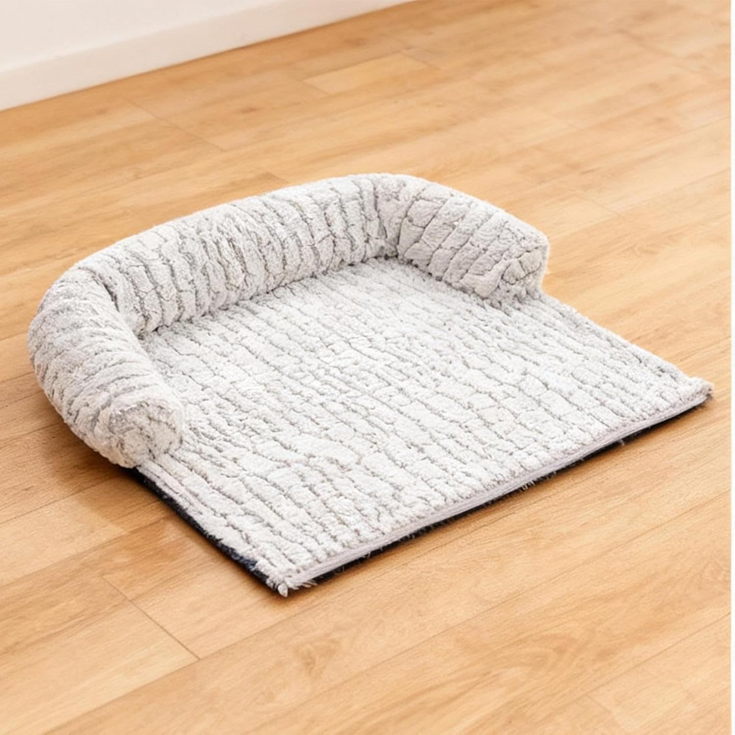 Dog Bed Couch Protector, Non Slip Raised Edge, Calming Pet Bed with Soft Padding, Memory Foam Dog Beds for Home Furniture Protection, Plush Beds for Indoor Relaxation, Removable Washable Cover