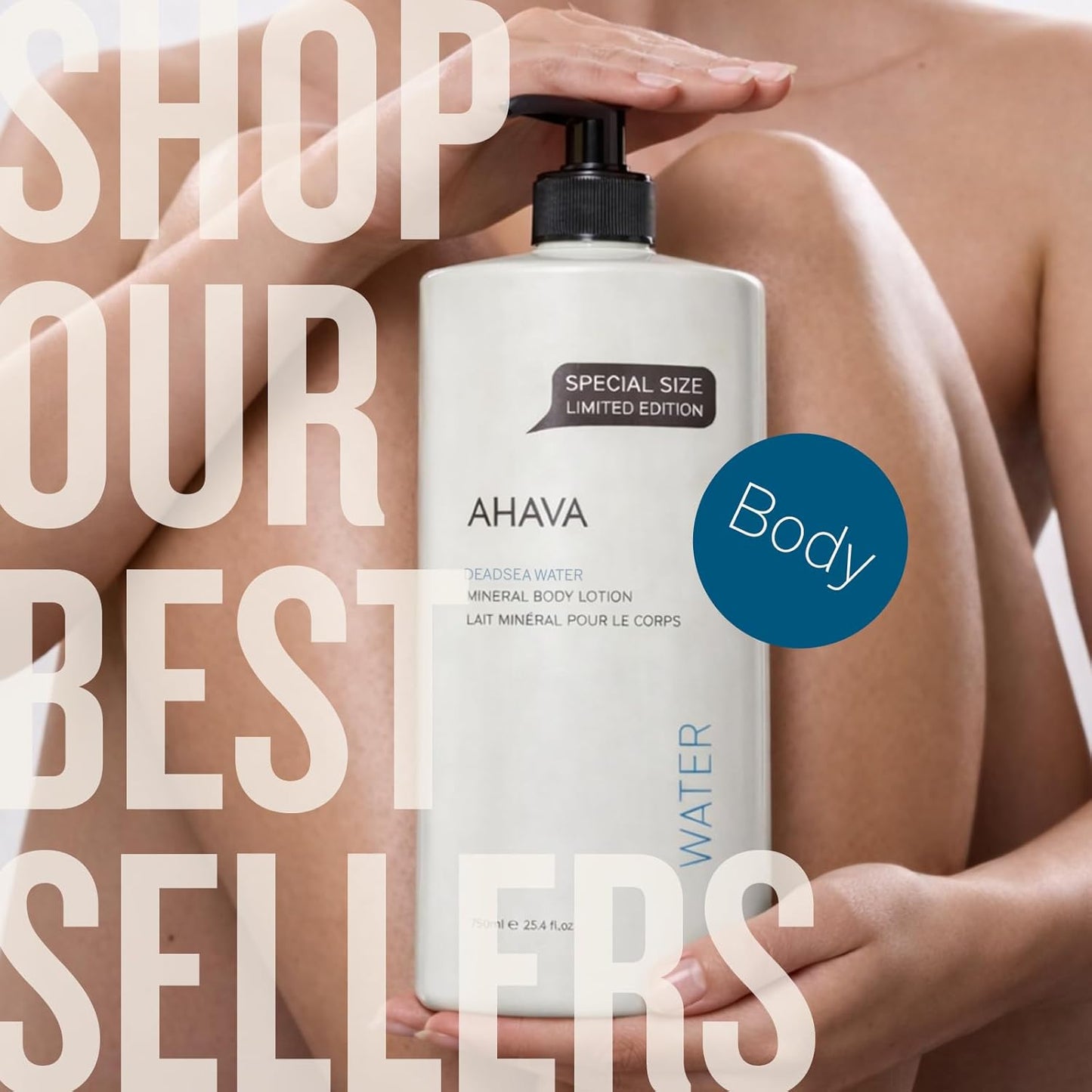AHAVA Dead Sea Water Mineral Body Lotion - Daily Moisturizing & Hydrating Body Lotion with Osmoter, Exclusive blend of Dead Sea Minerals & Nourishing Botanical Extracts