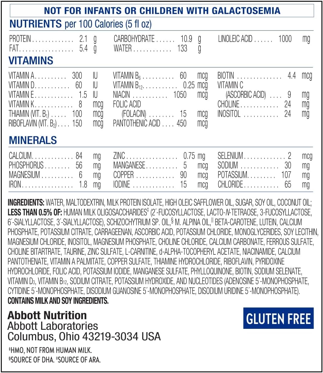 Similac 360 Total Care Sensitive Infant Formula for Fussiness & Gas Due to Lactose Sensitivity, Has 5 HMO Prebiotics, Baby Formula, Ready to Feed, 2-fl-oz Bottle, Pack of 12