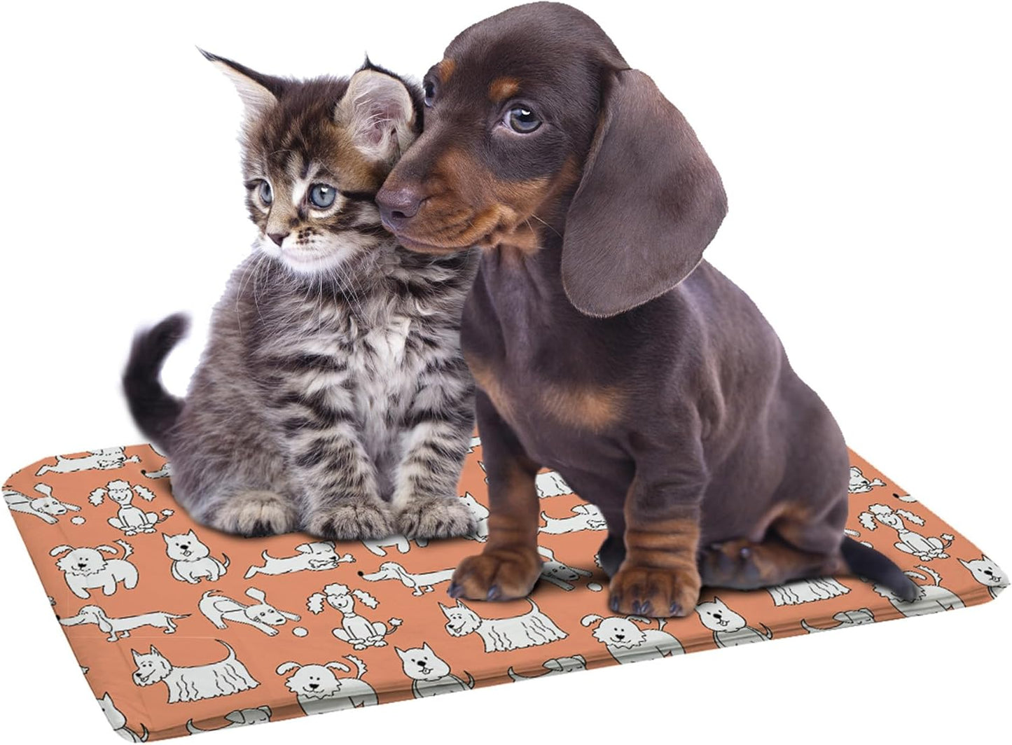 Washable Pee Pads for Dogs - Large Reusable Puppy Pads for Potty Training, Whelping, Crate, Furniture, Anti Slip & Waterproof Pet Mat, 48.5" x 48.5" (Misoko 2pcs Puppies Mint)
