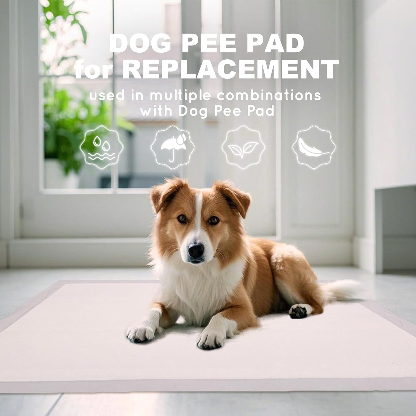 Dog Pee Pads, Thick/Ultra Absorbent Puppy Dog Training Pads, Large Size 36”×24”，Odor Eliminating Gel, Deodorizing Factors, with Pet Inducer (35 Count)