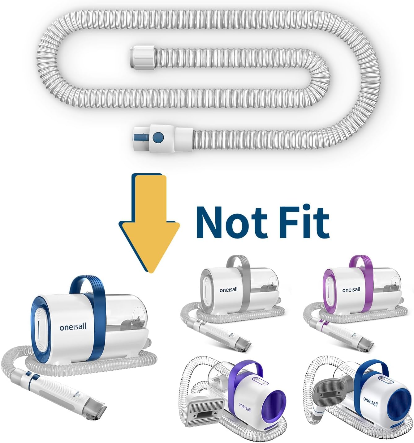 oneisall Suction Hose for BM1 Dog Grooming Vacuum Blow Dryer and Clippers