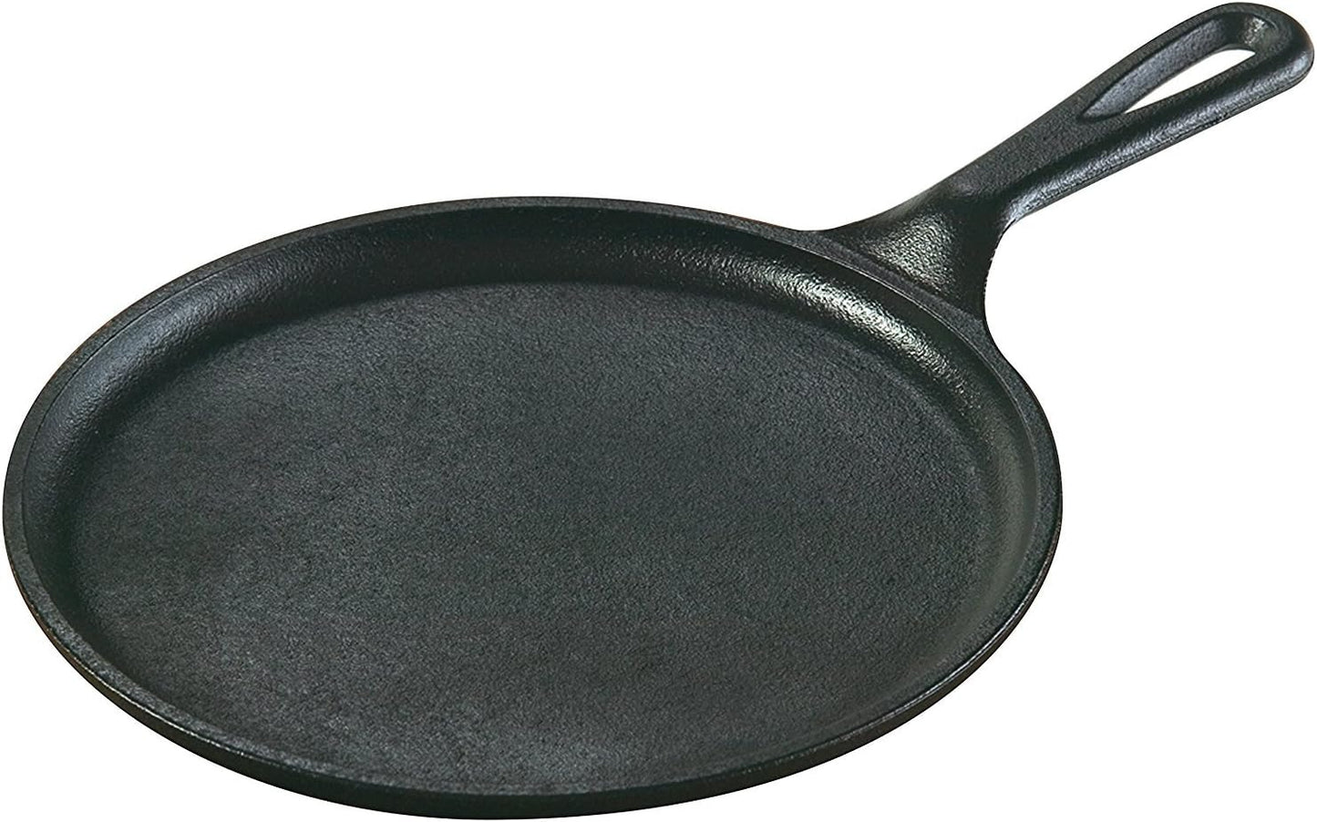 Lodge Cast Iron Griddle – 8 Inch Round Pre-Seasoned Griddle Pan for Pancakes, Tortillas, and More – Induction, Grill, Oven & Campfire Compatible – Made in USA, Non-Toxic, PFAS-Free
