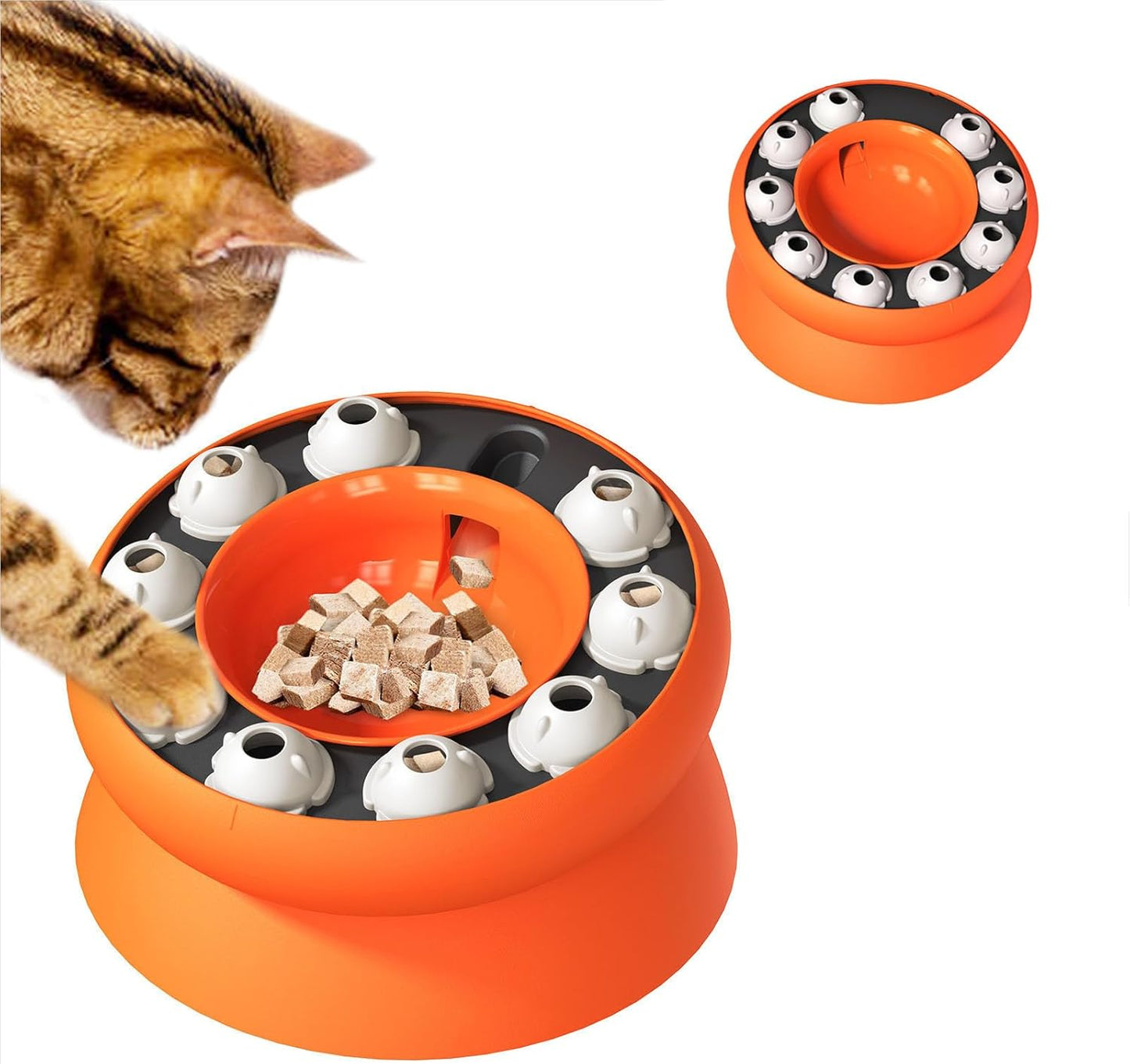 Puzzles for Cats, Cat Puzzle Feeder, Interactive Food Puzzle Toys for Indoor Cats, Mental Stimulation Puzzles for Cats