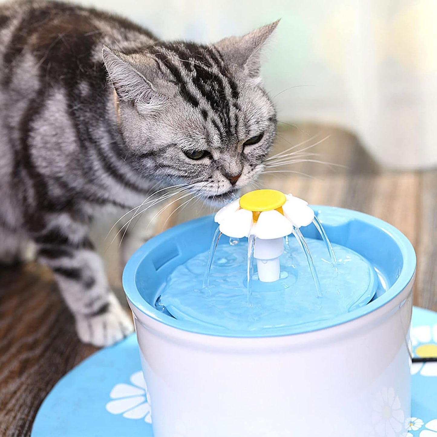 Cat Flower Water Fountain, Pet Water Fountain Nozzle Replacement Flower for Head for Cat Fountain Automatic Drinking Water Dispenser Pet Water Fountain Flower Top Replacement Fountain Parts