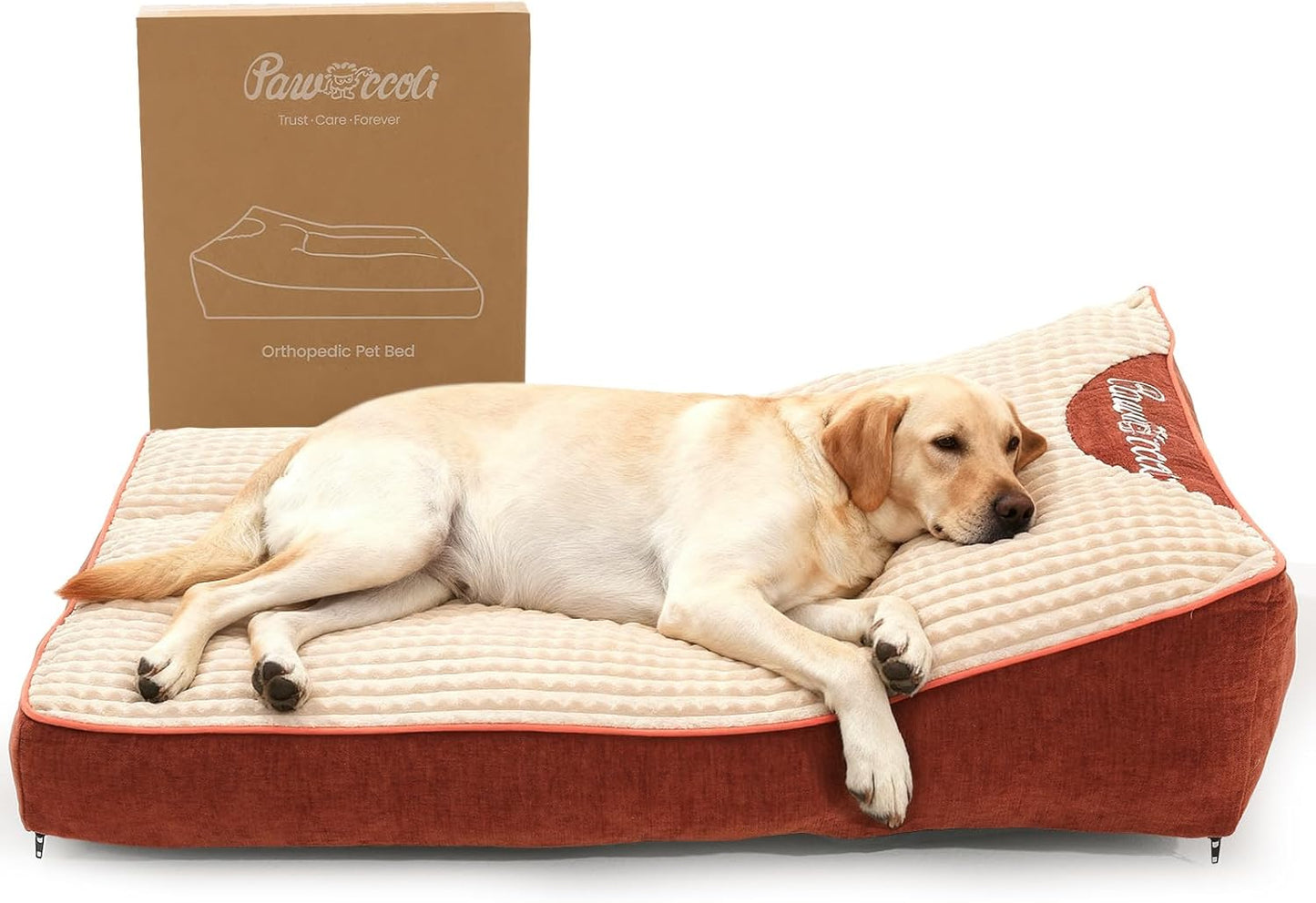 XL Dog Bed for Crate - Orthopedic Foam Crate Mat Large Comfy Flat Pet Beds with Removable Washable Cover, Suitable for Pet Up to 100 lbs(43''×28''×6'')