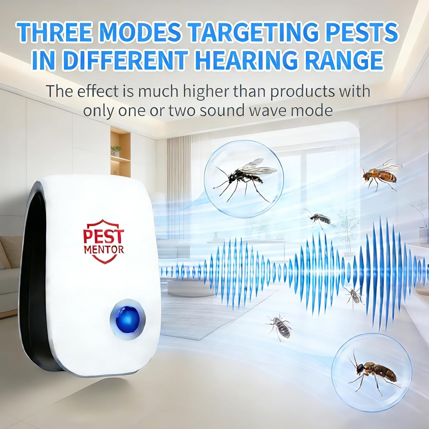 Upgrade Ultrasonic Pest Repellent Plug in, Electronic Rodent Repellent with Ultrasonic, Insect Repellent for Mouse Mice,Roach,Ant Spider, Indoor Pest Control for Home,Bedroom,Office – 10 Pack