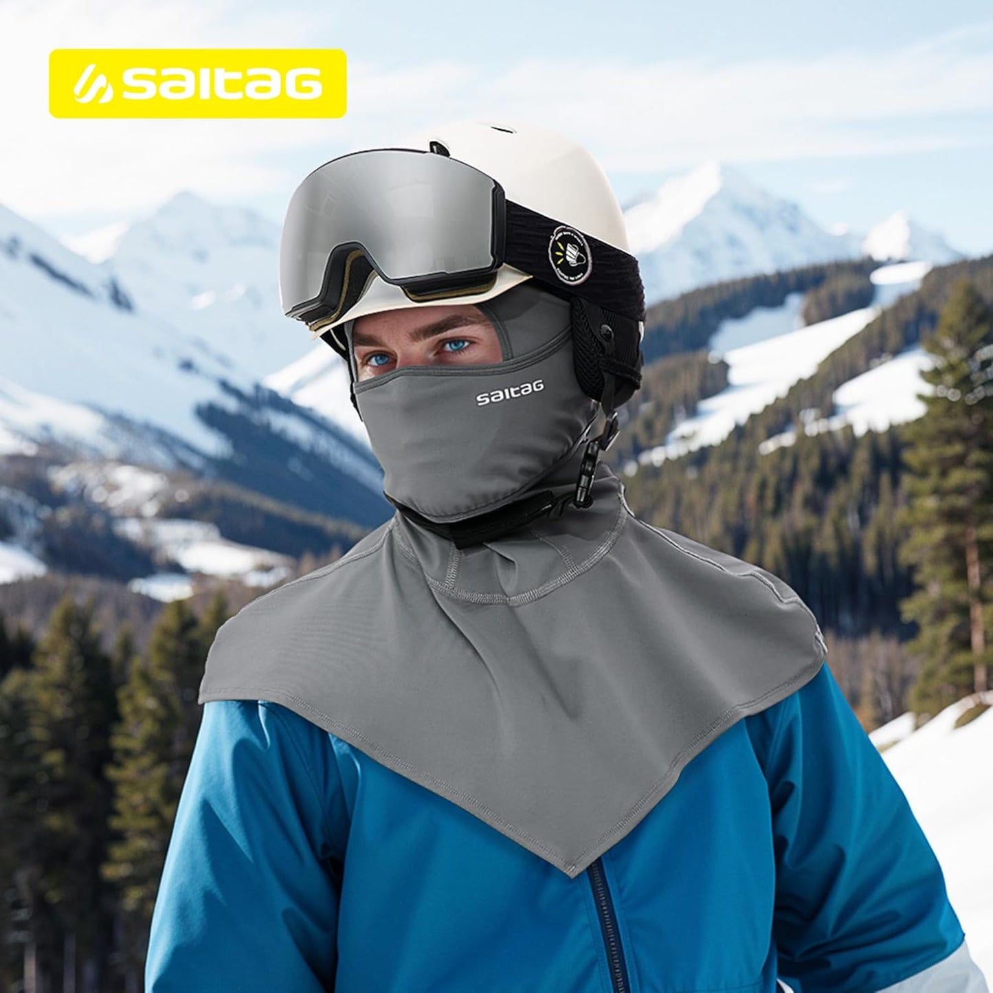 Ski Mask Winter Balaclava Warm Long Hem Full Face Mask for Men Women, Cold Weather Gear for Skiing Motorcycling