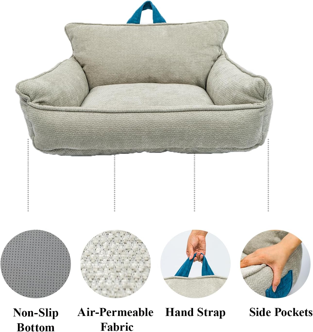 Orthopedic Dog Bed,Large Dog Bed,Memory Foam Washable Dog beds,Medium & Large Dogs,Waterproof,L(30"x24"x14")