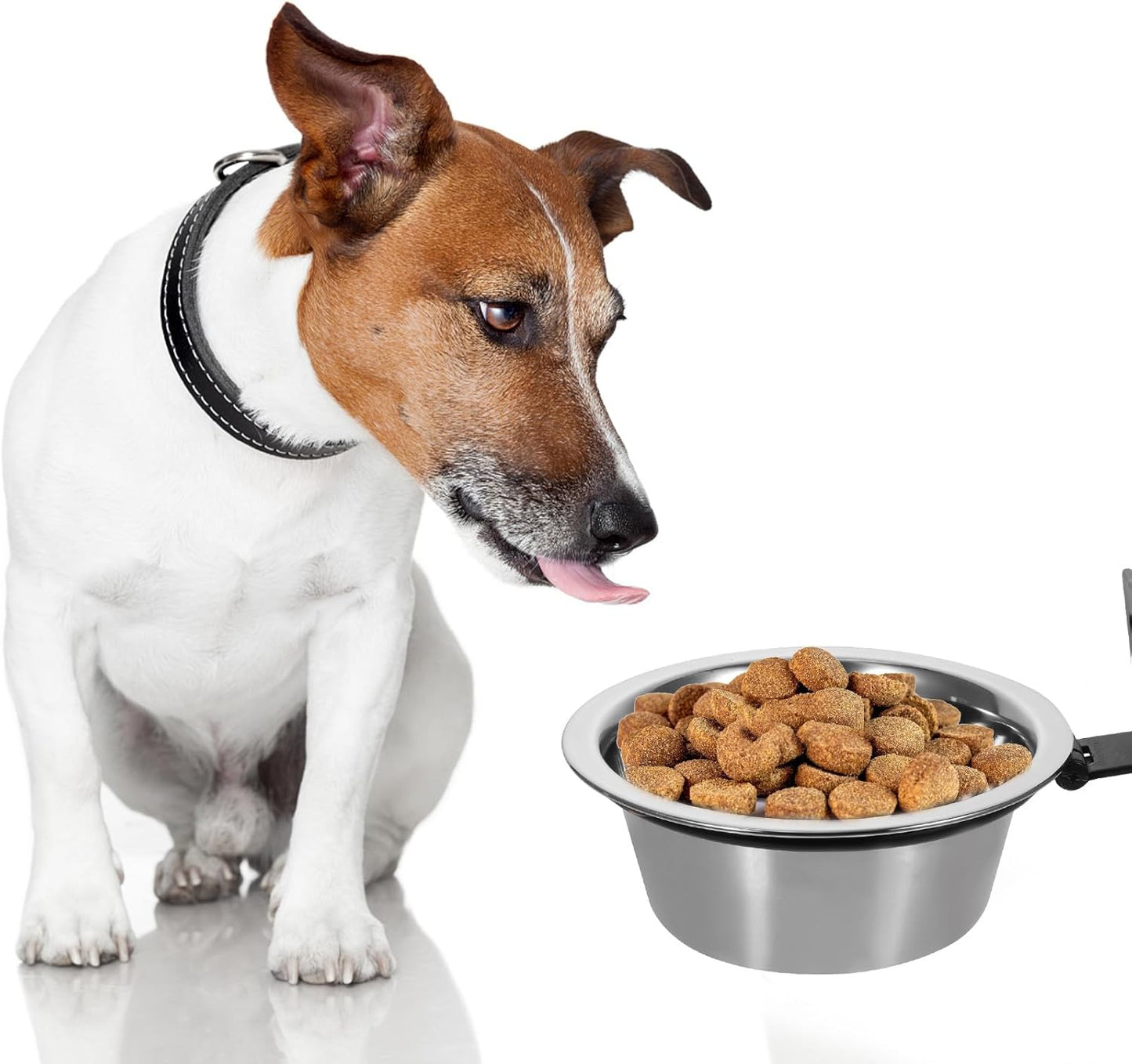 Milisten Elevated Wall-Mounted Dog Bowl 6-inch Raised Pet Food and Water Feeder Small to Medium Dogs Puppy Feeder for Comfortable Feeding