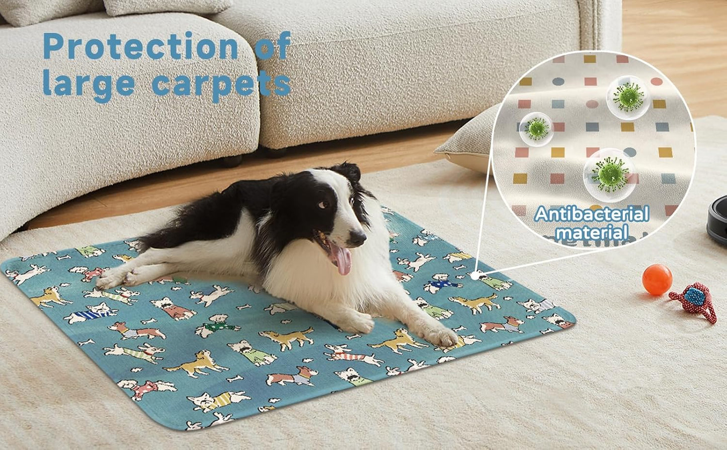 Pets Cool Mat, Washable and Portable Self Cooling Gel Pad for Dogs Cats to Prevent Heat, Blanket Sleeping Kennel Mat Suitable for All Types of Pets (Small)