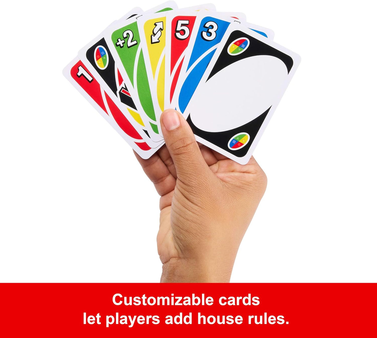 Mattel Games UNO Card Game in Travel & Storage Tin for Kid, Adult & Family Nights & Parties, Color Blind Accessible & Customizable Deck (Amazon Exclusive)