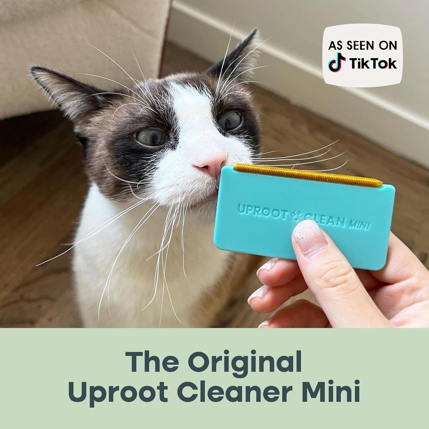 Uproot Cleaner Mini Pet Fur Removal Tool - Pocket-Sized Dog Hair Remover for Car, Clothes, Cat Beds & Tight Corners - by The Creators of The Uproot Cleaner Pro Pet Hair Removal Tool