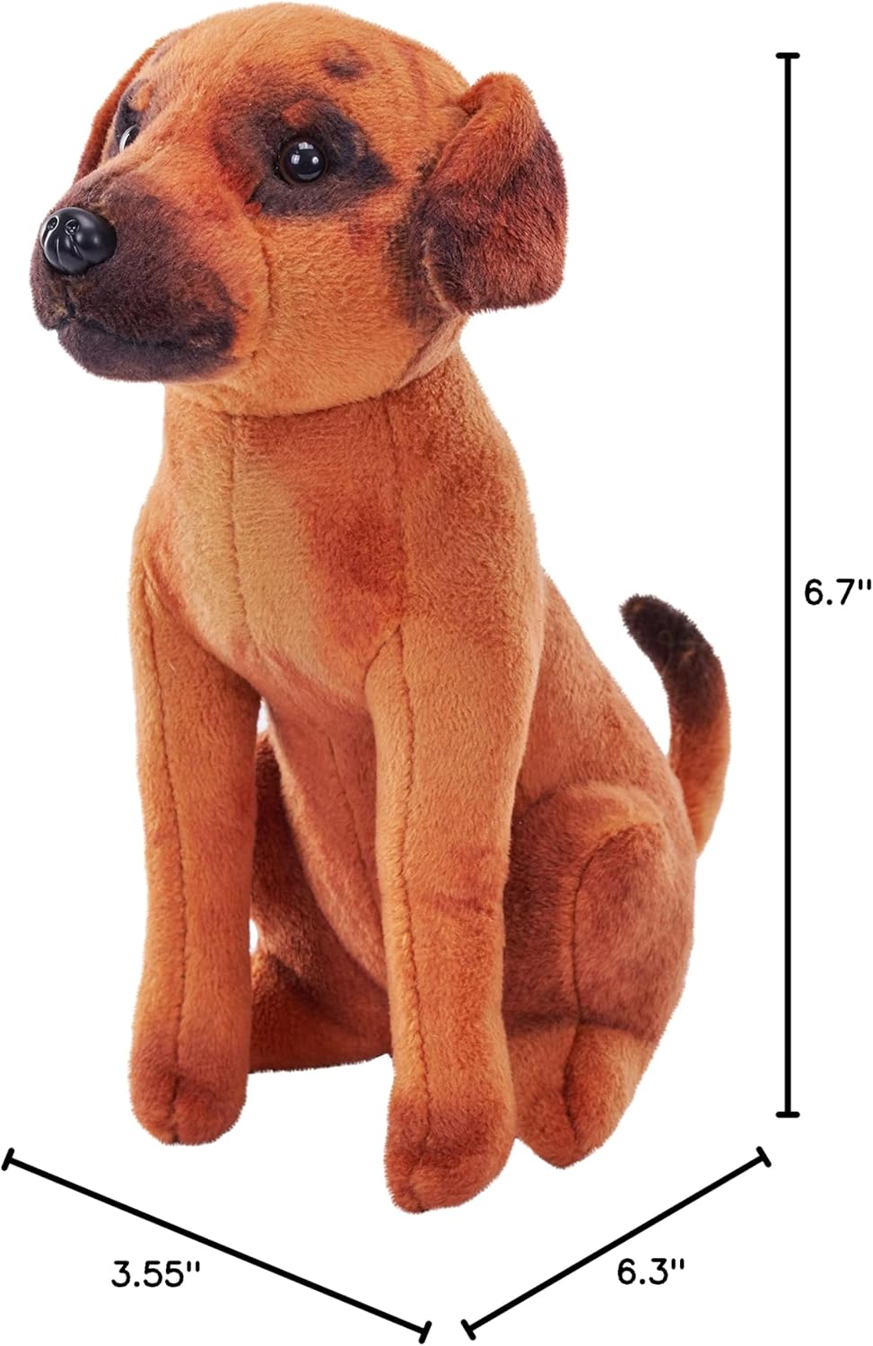 Wild Republic Rescue Dog, Mutt, Stuffed Animal, with Sound, 5.5 inches, Gift for Kids, Plush Toy, Fill is Spun Recycled Water Bottles