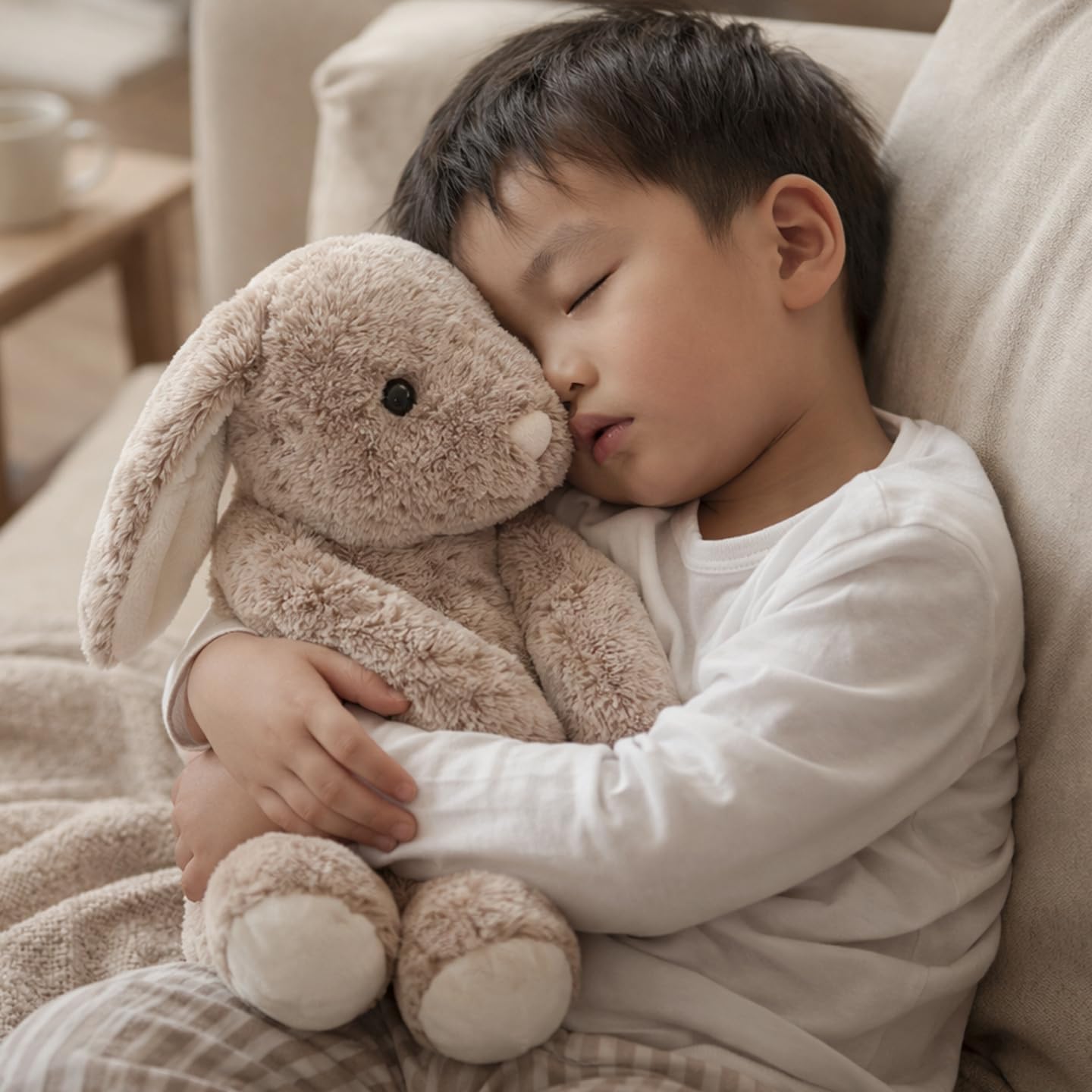 Bunny Rabbit Stuffed Animals Plush Toys for Kids Girls Boys Baby Birthday Bedtime Gift, 17.7 inches
