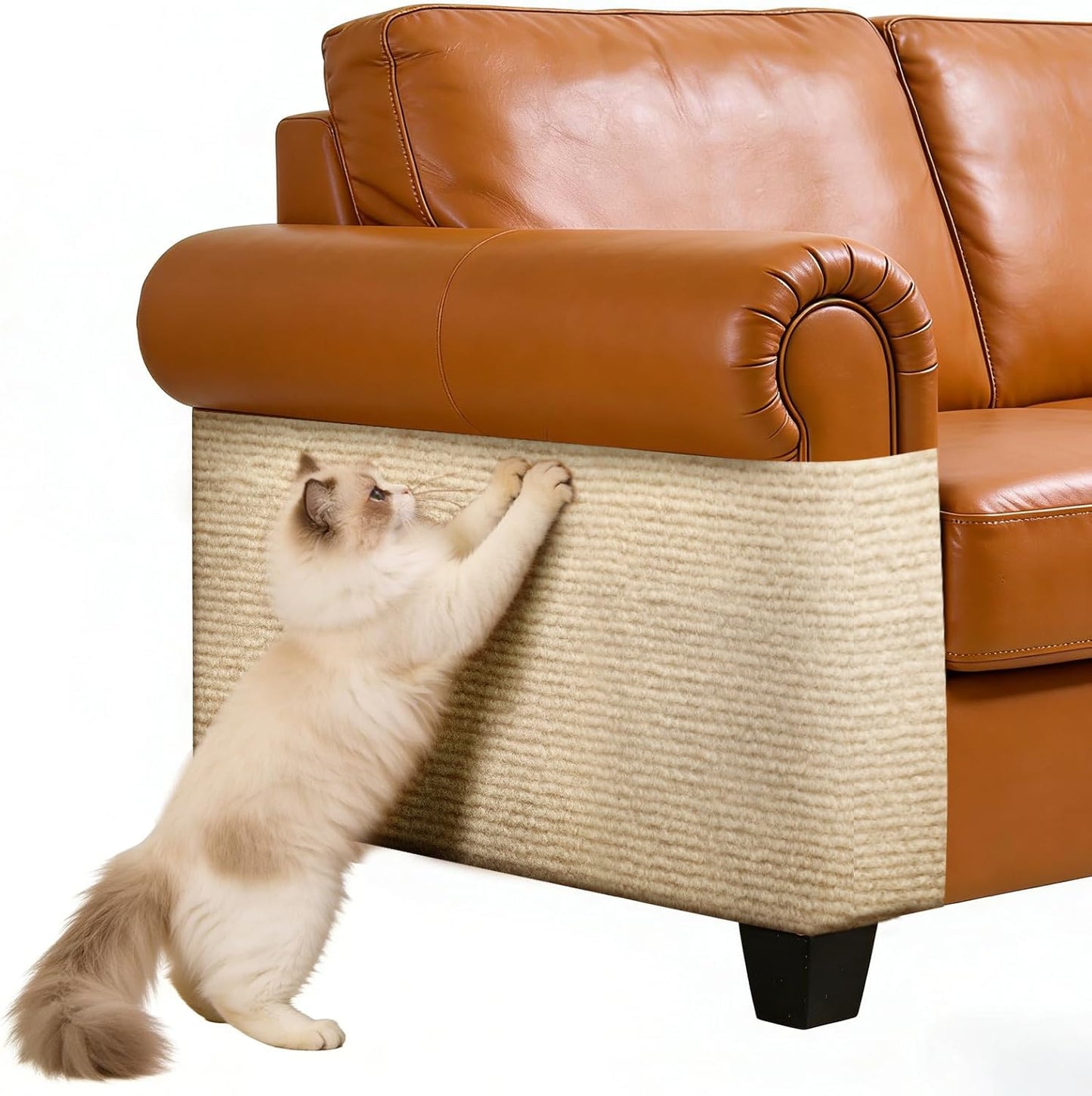 15.7"×78.7" Cat Scratch Furniture Protector - Strong Adhesive & Cuttable Cat Couch Protector for Leather Fabric Furniture Carpet Cats Tree