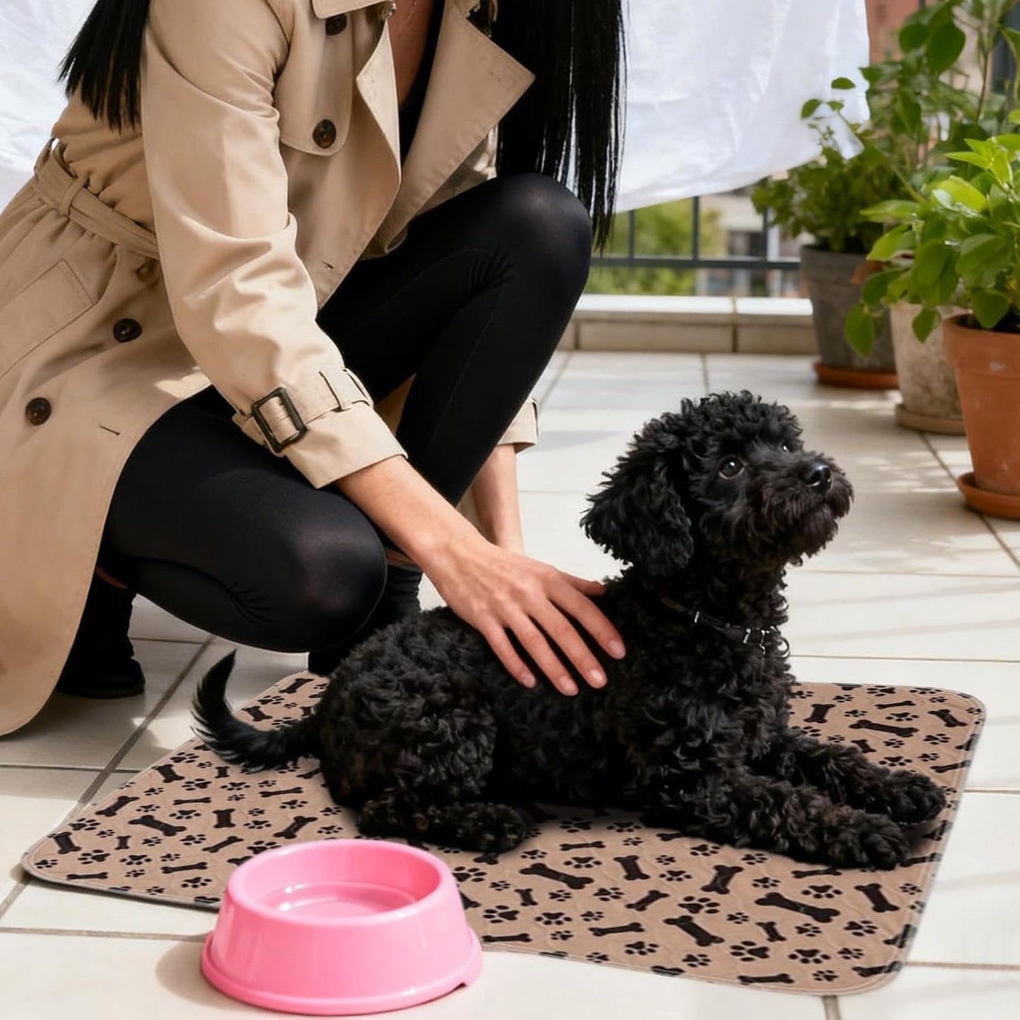 Odor Control Dog Pee Pad - Reusable Puppy Pads |Pet Supplies with Leak Proof Layer,Leak Protection with Non Slip Backing,Animal Grooming Necessities,Nappies & Potty Training for Housebreaking Aid