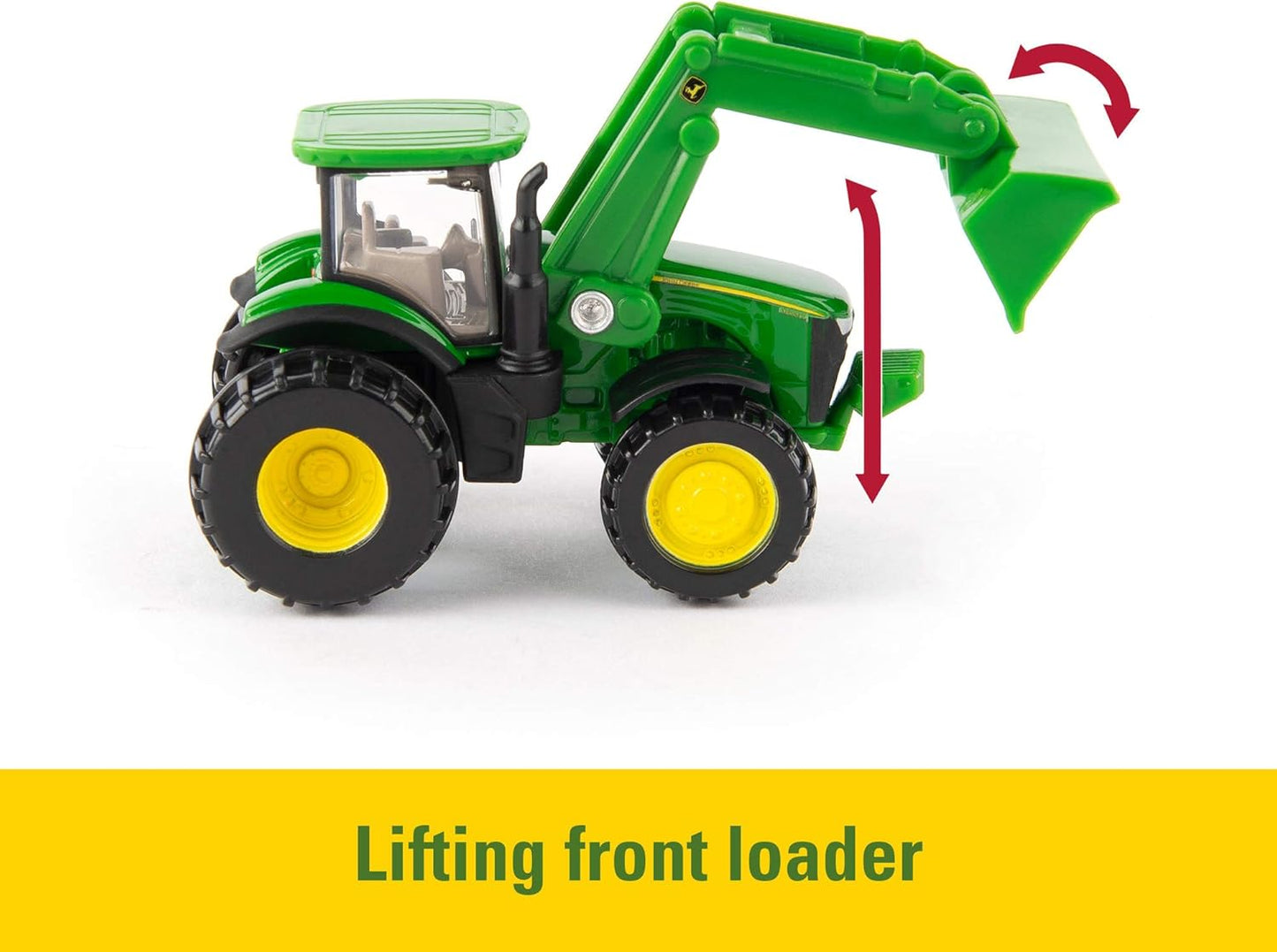 ERTL Iron John Deere Die-Cast Replicas - Includes Tractor, Gator, and Skid Steer Farm Toys with Collectible Display Box - John Deere Tractor Toys - 3 Inch - 3 Count - Ages 3 Years and Up