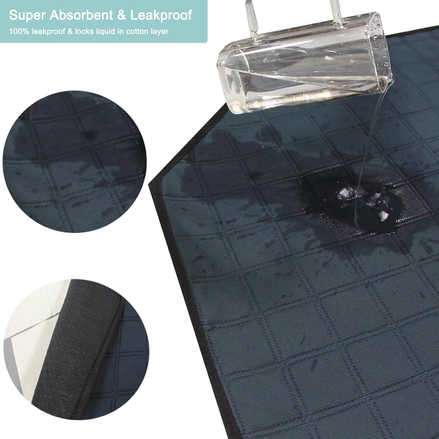 Dog Playpen Mat, Washable Pee Pad for Octagon Puppy Whelping Pading Leakproof Potty Training Pad Liner for Crate Kennel Indoor