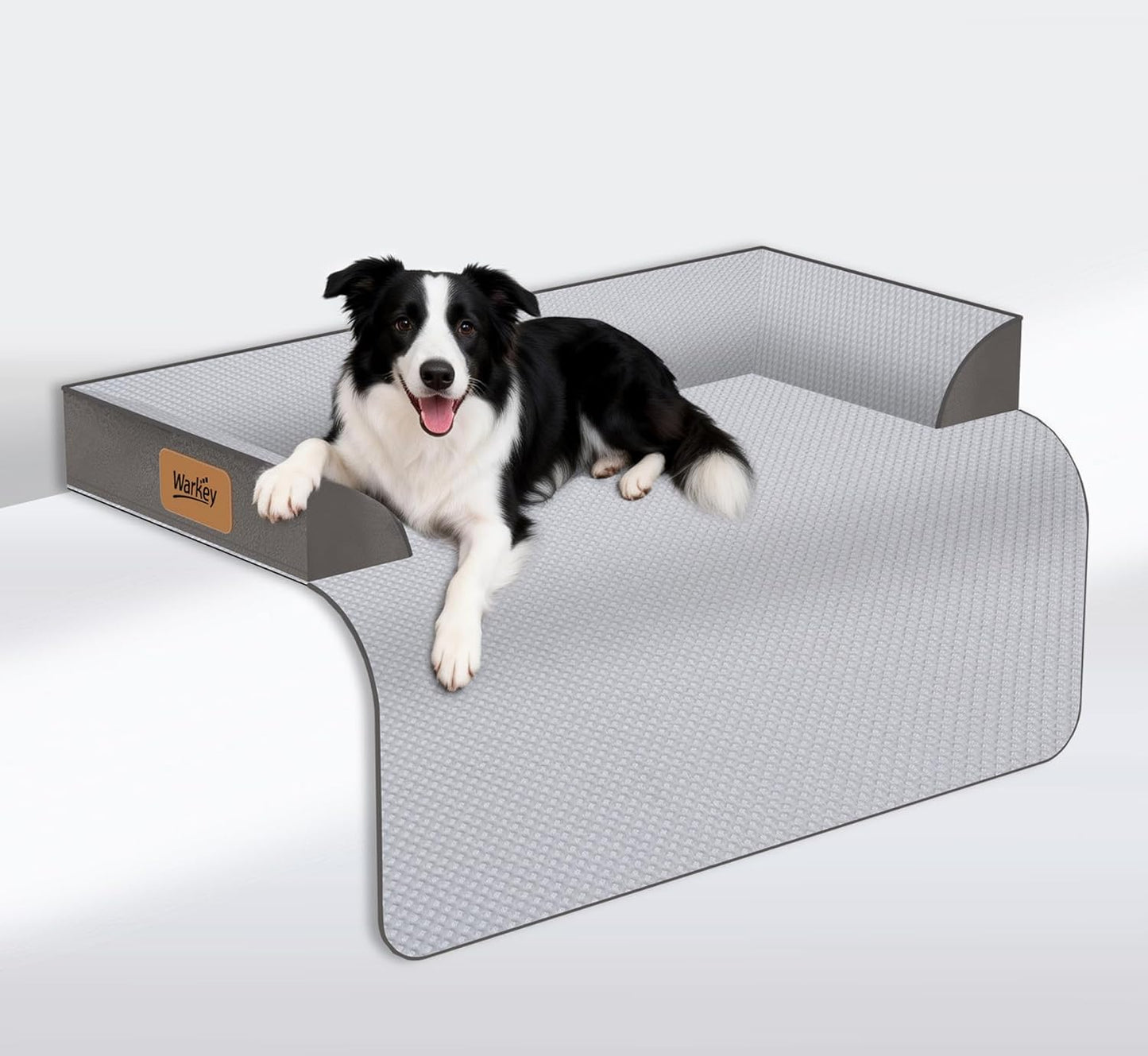 Large Dog Bed for Couch, Cooling Orthopedic Dog Bed, Removable Washable Cover, Waterproof Lining, Non-Slip Bottom, Dog Sofa Bed with Extended Mat, Size: 41"*37"*4.9"