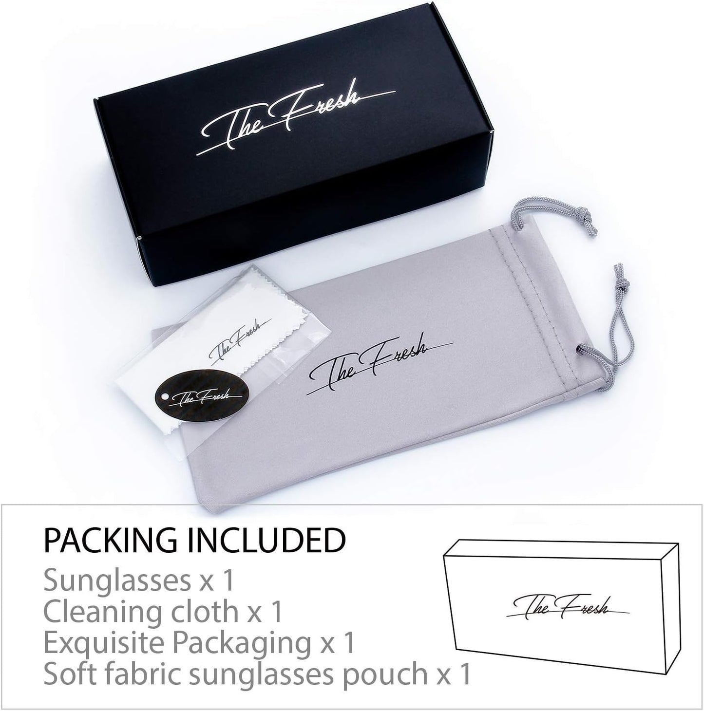 The Fresh Classic Crystal Elegant Women Beauty Design Sunglasses Gift Box