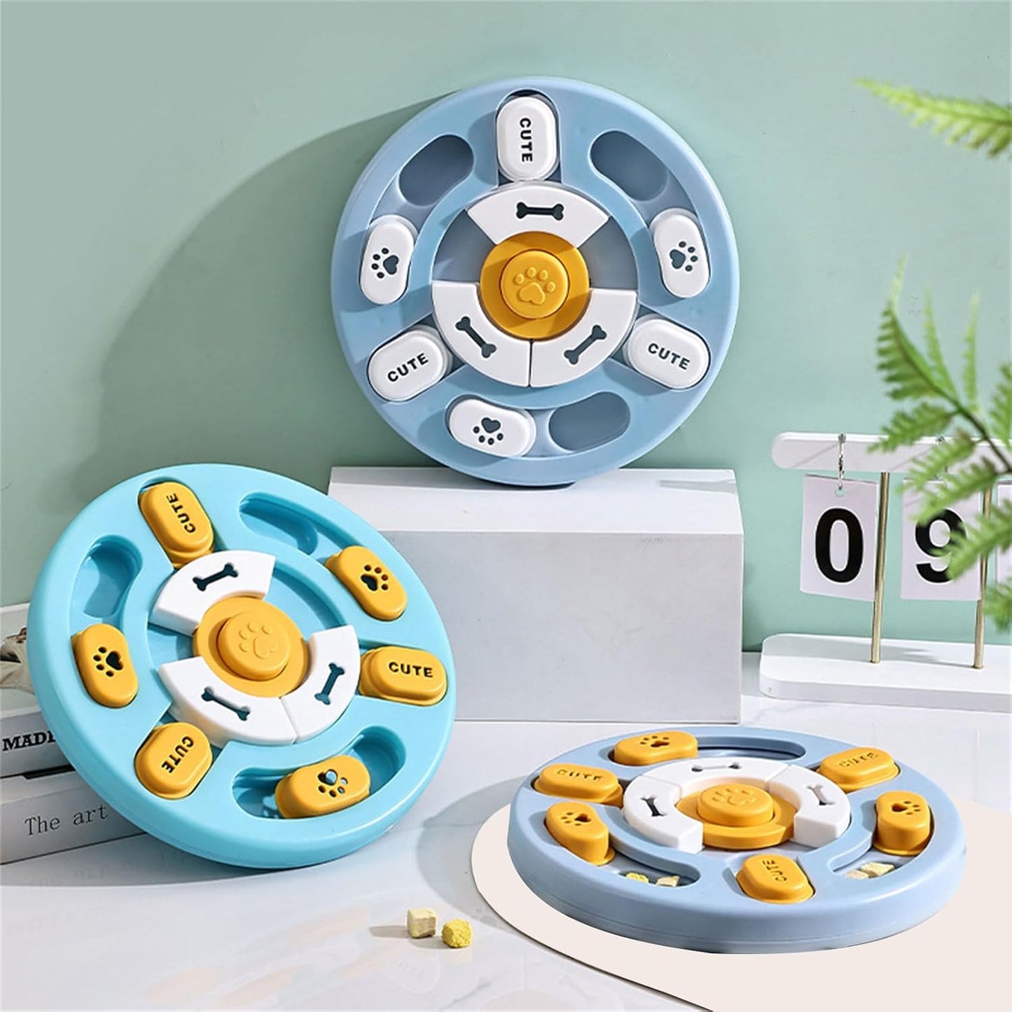 Cats Water Bowl Outdoor Drinking Bowls Dog Light Weight for Puppies Enrichment Feeders Educational Pet Training Bowl