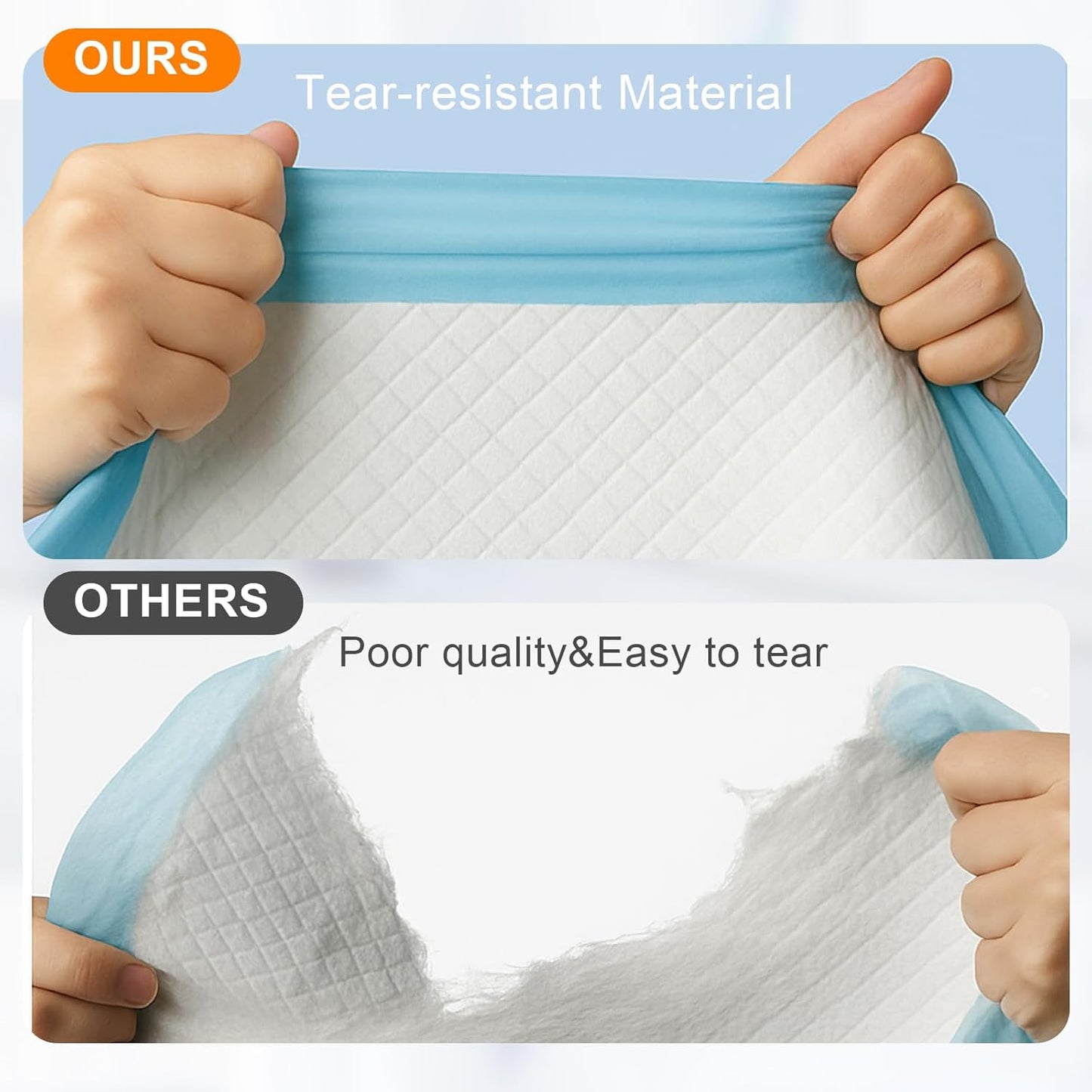 Puppy Pee Pads for Dogs 51"x36" 40 Count, Extra Large Dog Pee Pads, XXXXL Leak-Proof & Super Absorbent Dog Pee Pads, Thicken Disposable Potty Pads Puppy Training Pads for Cats Rabbits
