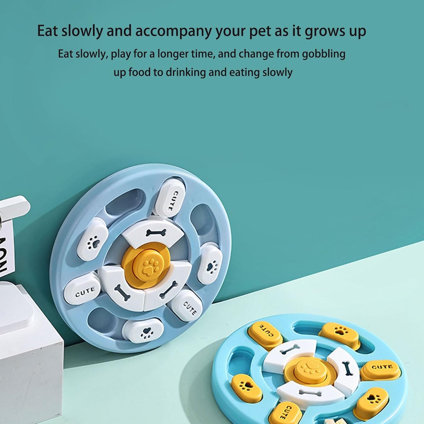 Cats Water Bowl Outdoor Drinking Bowls Dog Light Weight for Puppies Enrichment Feeders Educational Pet Training Bowl