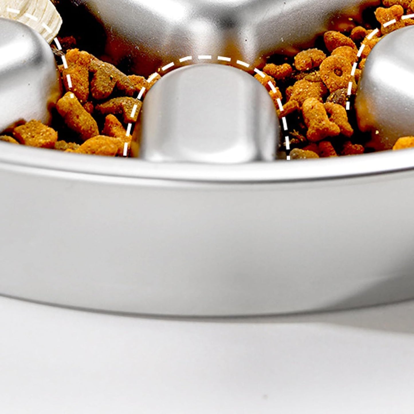 Maze Dish - Slow Feeder Dog Bowl for Fast Eater | Anti-Choking Pet Bowl with Non-Slip Base & Obstacle Pattern for Medium Breed, Feeding, Eating, Treat, and Water
