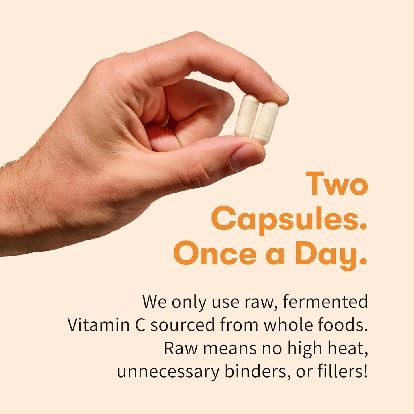 Garden of Life Vitamin Code Raw Vitamin C - 120 Capsules, 500mg Whole Food Vitamin C Capsules + Fruit & Veggie Blend & Probiotics, Supplements for Adults, Vegan, Gluten Free