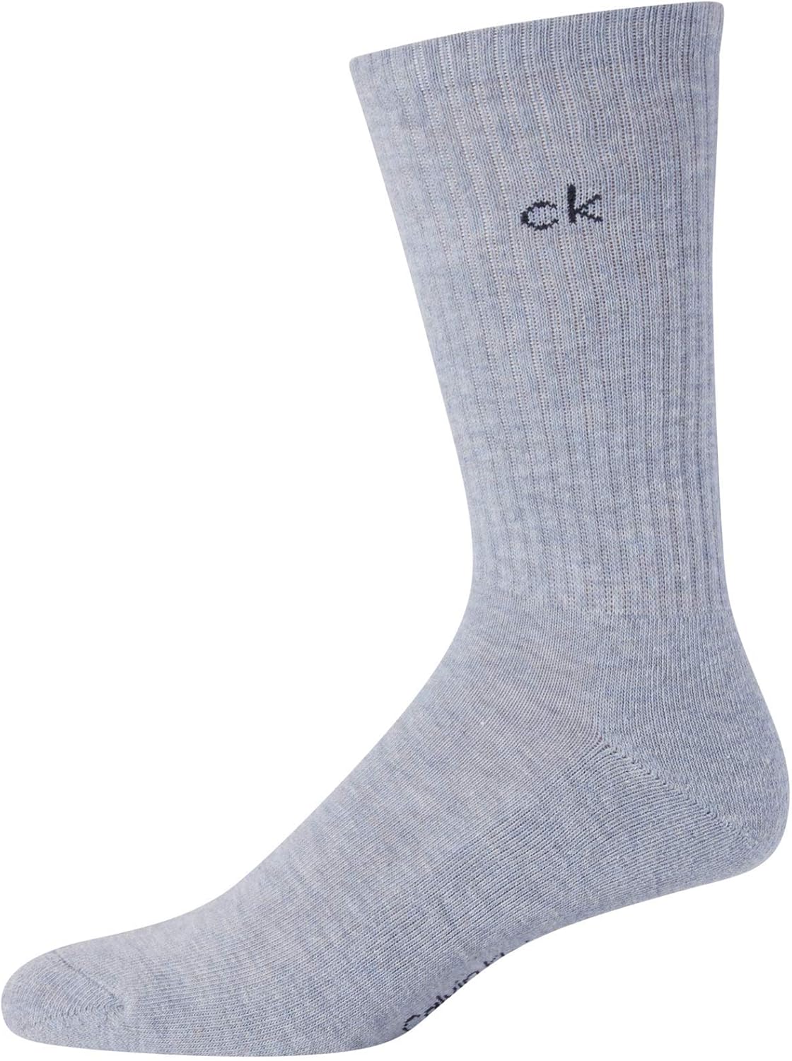 Calvin Klein Mens Crew Socks - 8 Pack Stretch Performance Cotton Blend Cushioned Crew Cut Athletic Socks for Men (Size: 7-12)