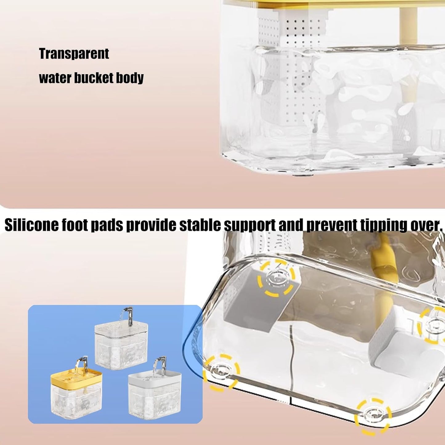 Automatic Pet Cats Water Fountain Dispenser 1500 ML for Dog Waterer Cats Drinker Feeders Container