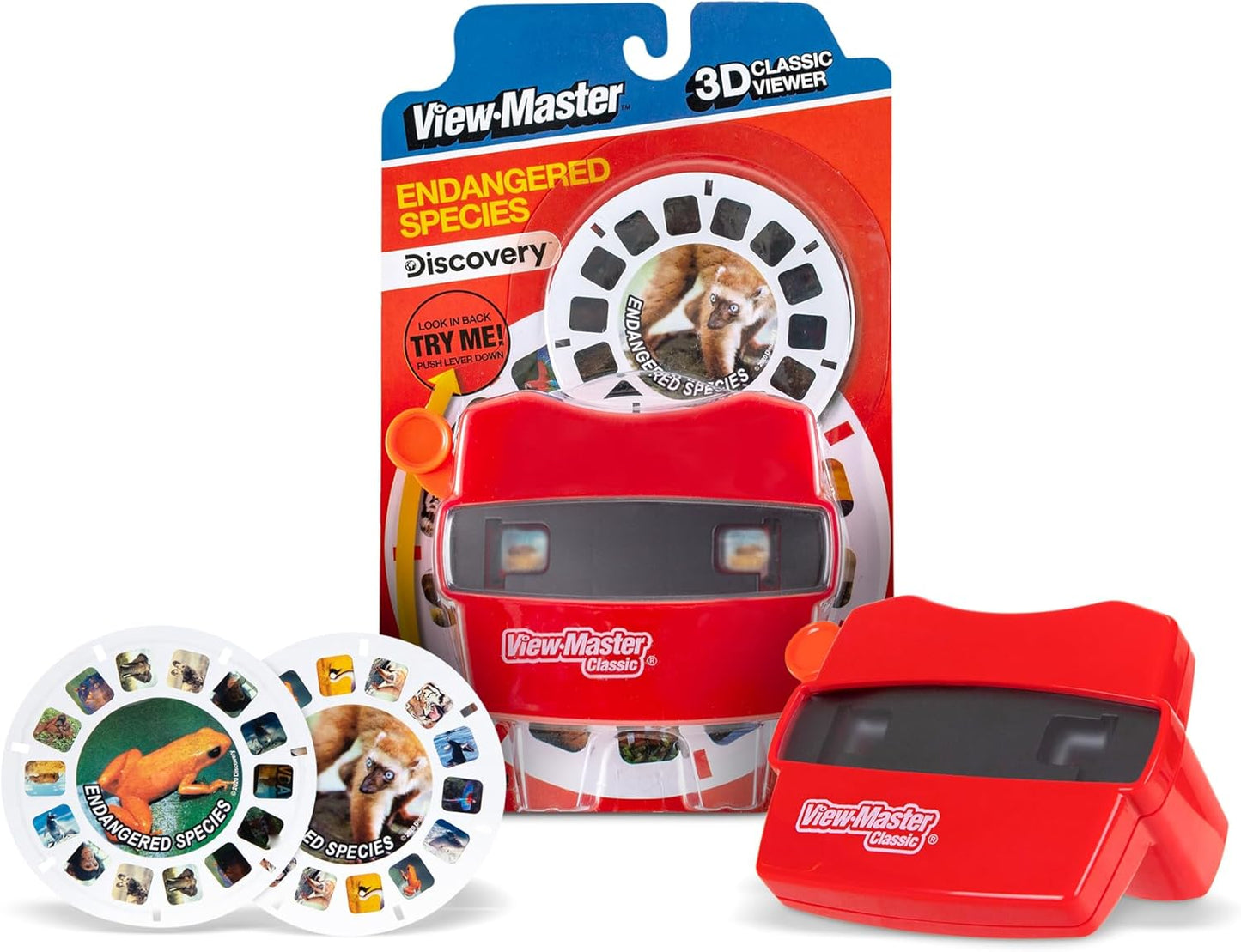 Classic View-Master Metallic Viewfinder with 2 Reels - Retro STEM Learning Toy for Kids & Adults, Nature Education for Ages 3+