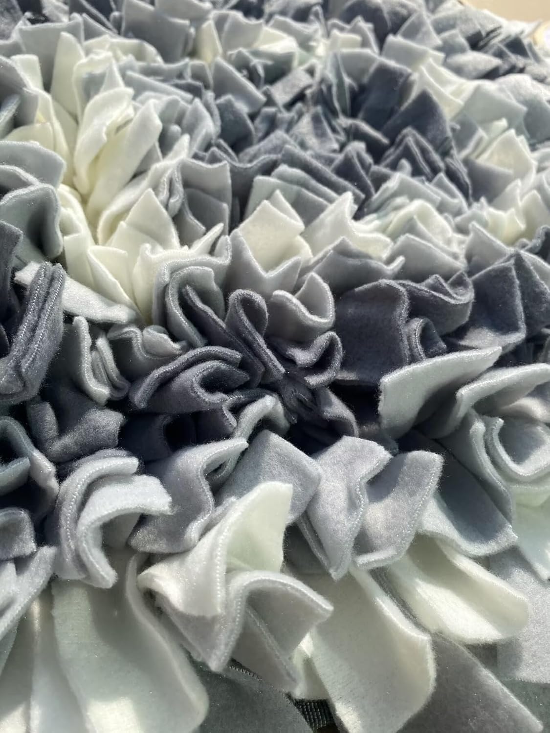 Light Grey,Square,50x50cm Large Size,Washable Anti Slip,Big Tough for Large Dog Feeding mat, Food Puzzles, Sniffing Foraging Snuffle mat