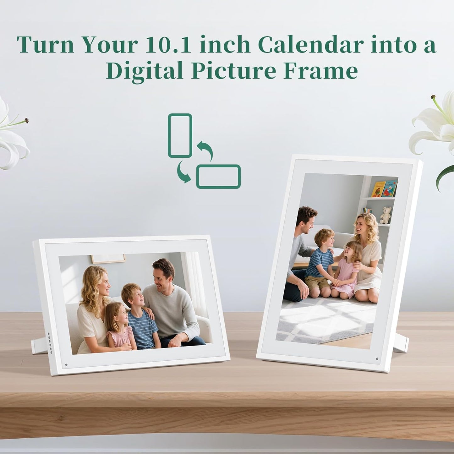 Digital Calendar,10.1 Inch Smart Electron Calender Family Planner,HD Touch Screen Home Interactive with WiFi App Control,AI Meal Schedule, Duty Chart,Achievement Rewards-Share Photos,Videos and Sound Reminder,Gifts for Women Men, Gifts for Mom Dad