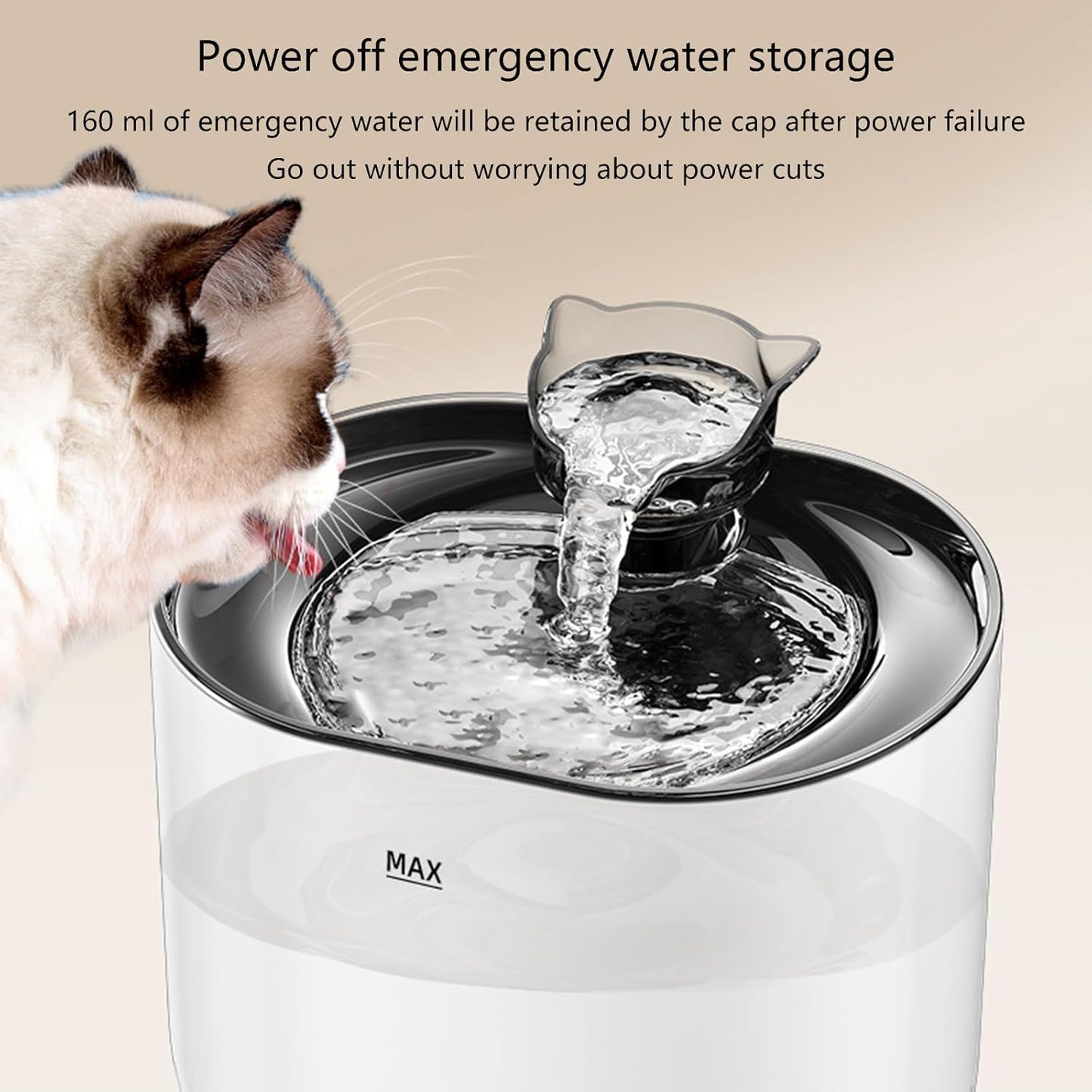 Cats Water Fountains Automatic Dogs Pet Drinking Mute Water Dispenser Large Capacity Quiet Fountains Cats Waterer