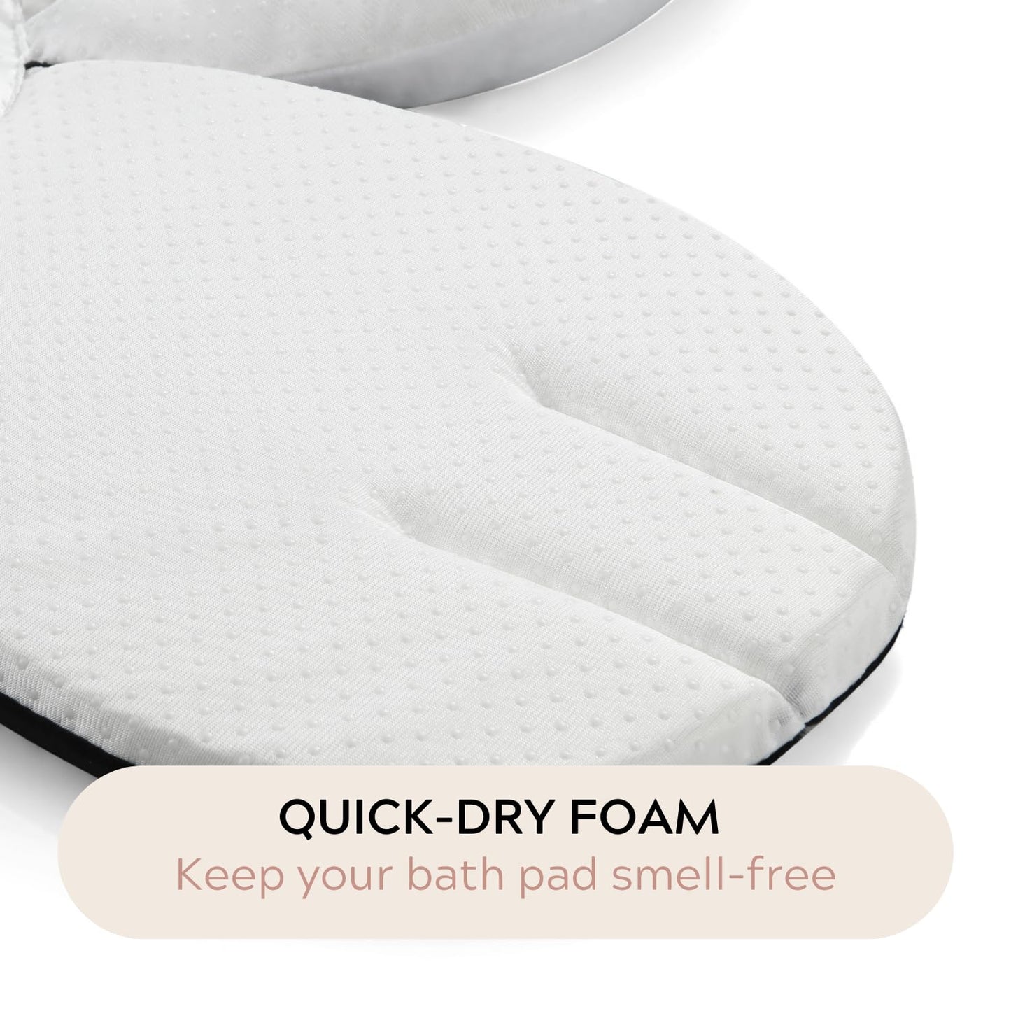 PandaEar Baby Bath Pad for Infant Newborn | Bath Seat Soft Panda Cushion Mat for Sink Bathtub Essentials Shower Gift (Black)