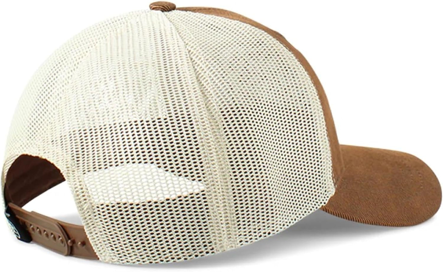 ARIAT Women's Trucker Cap with Leather Floral Patch and Snapback Closure