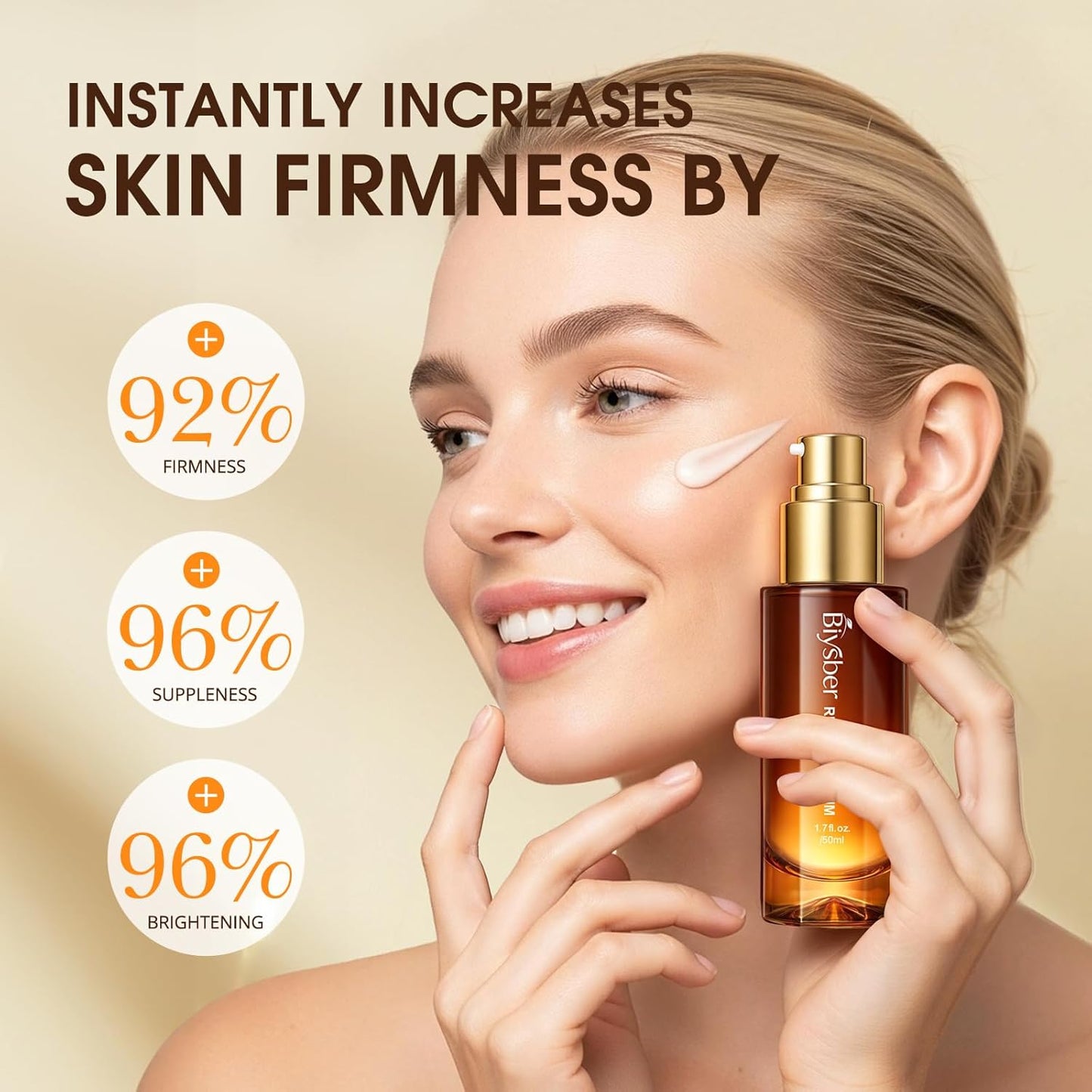 Retinol Collagen Serum for Face: Anti Aging &Anti Wrinkle Repair Peptide Serum with Hyaluronic Acid to Boost Hydration- Day/Night Facial Firming Neck Plump Skin Care for Women/Men(1.70 Fl Oz)