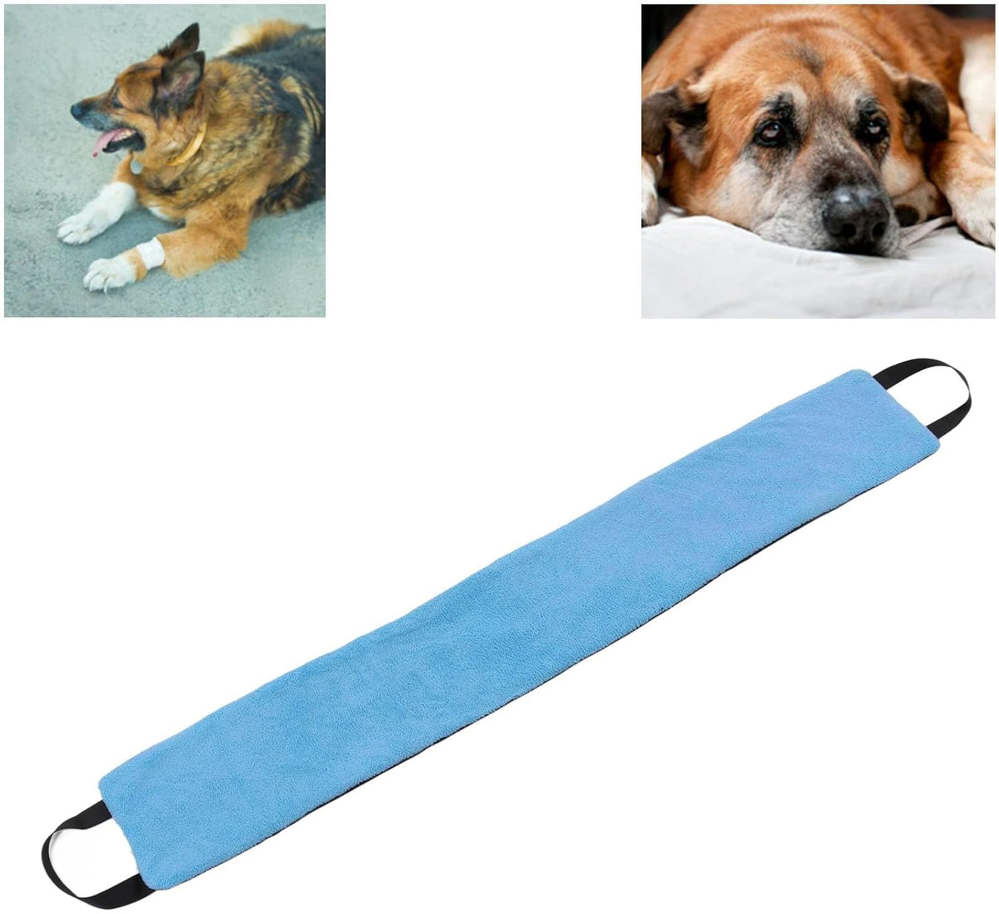 Dog Lift Harness Sling for Back Legs, Adjustable Pet Mobility Aid with Handle Hind Leg Support Assist Belt for Small Dogs Post Surgery Injury Stair Climbing Assistance (Blue)